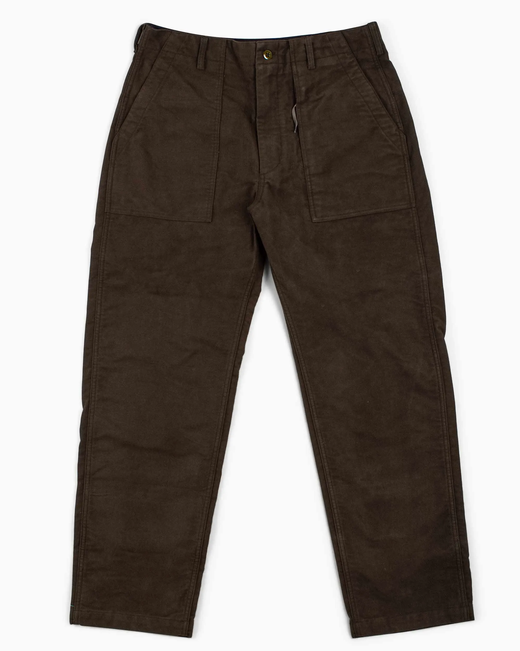 Engineered Garments Fatigue Pant Olive Cotton Moleskin sold by Lost & Found