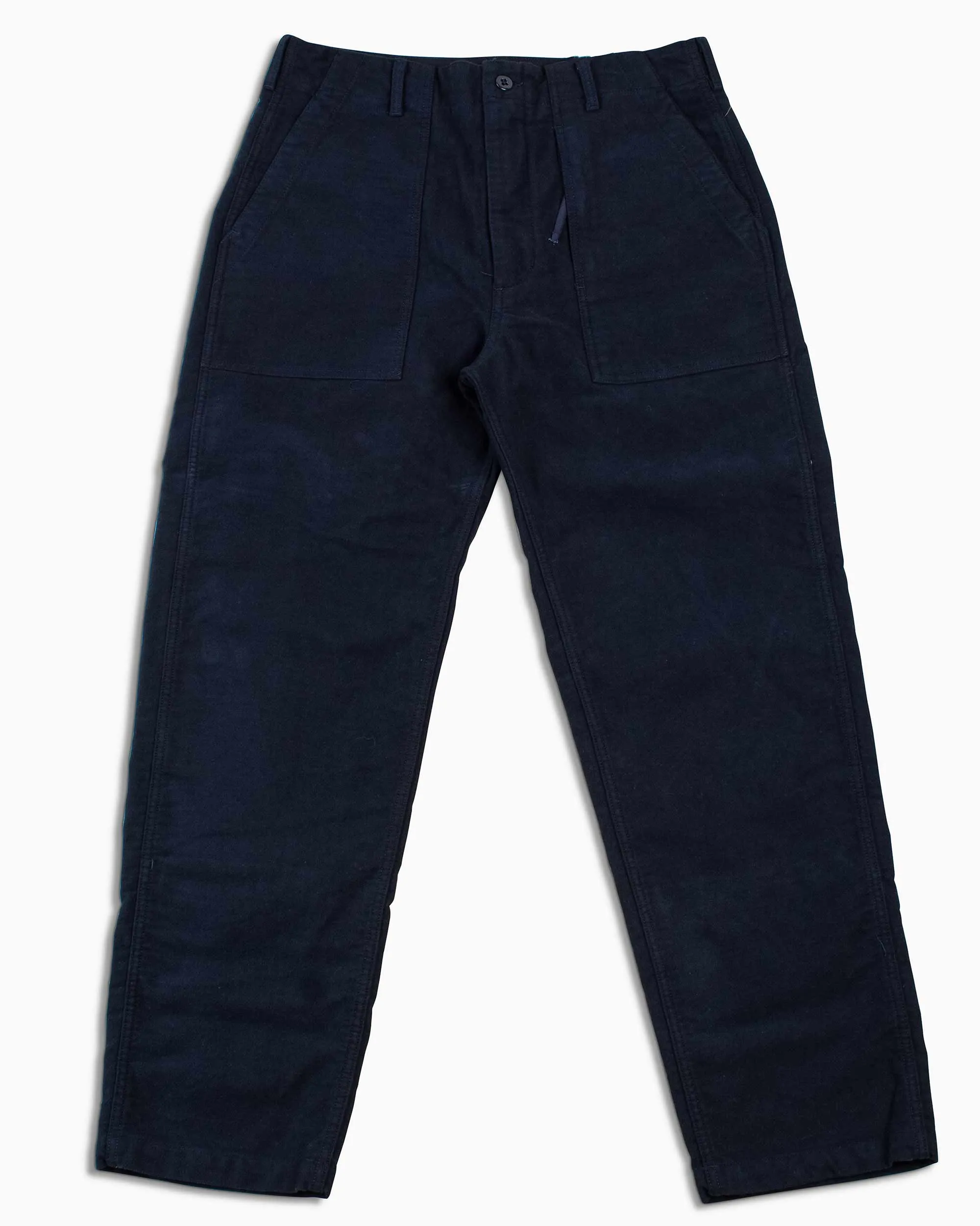 Engineered Garments Fatigue Pant Dark Navy Cotton Moleskin sold by Lost & Found