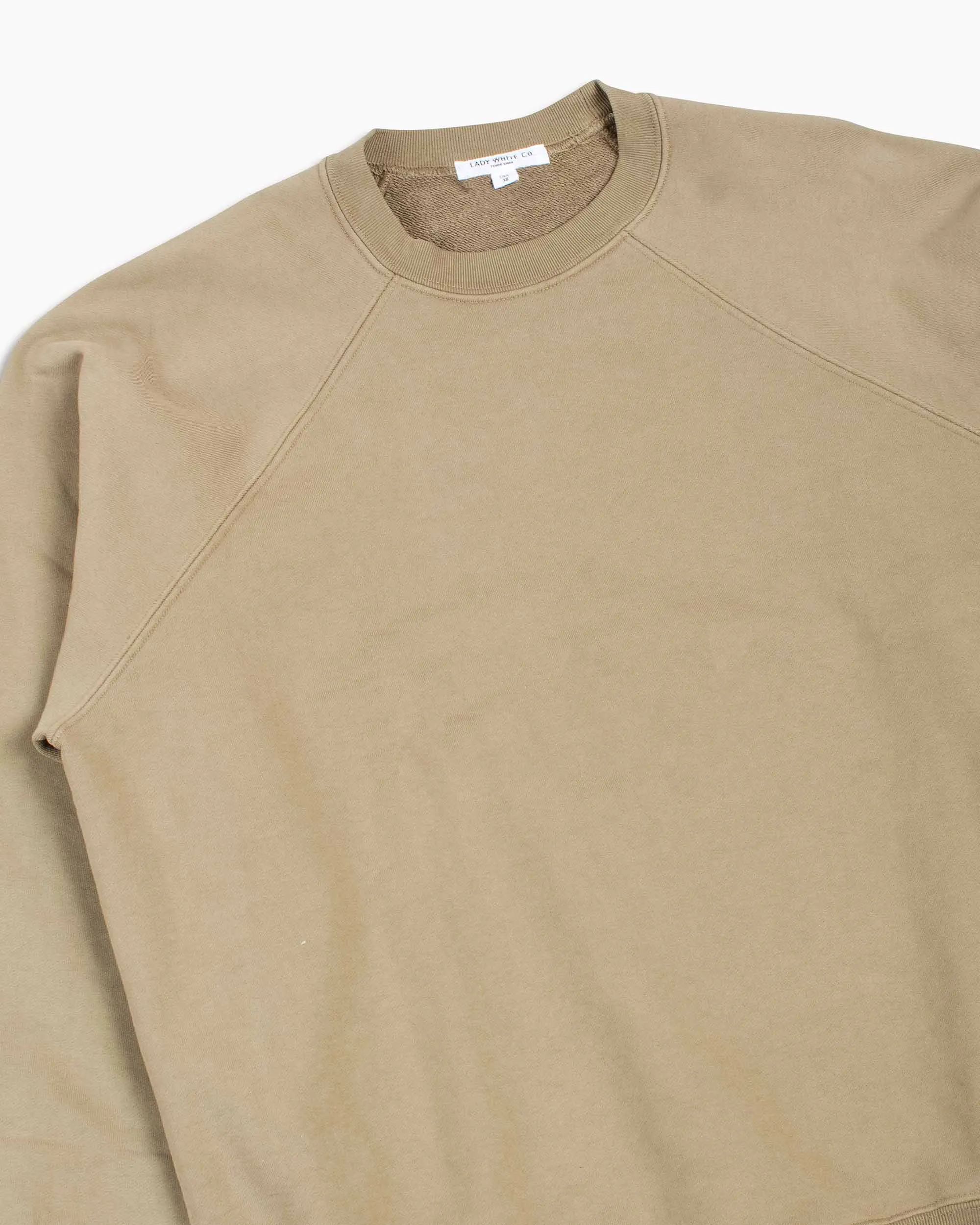 Lady White Co. Super Weighted Raglan Sweatshirt Dark Sand sold by Lost & Found product image thumbnail 5