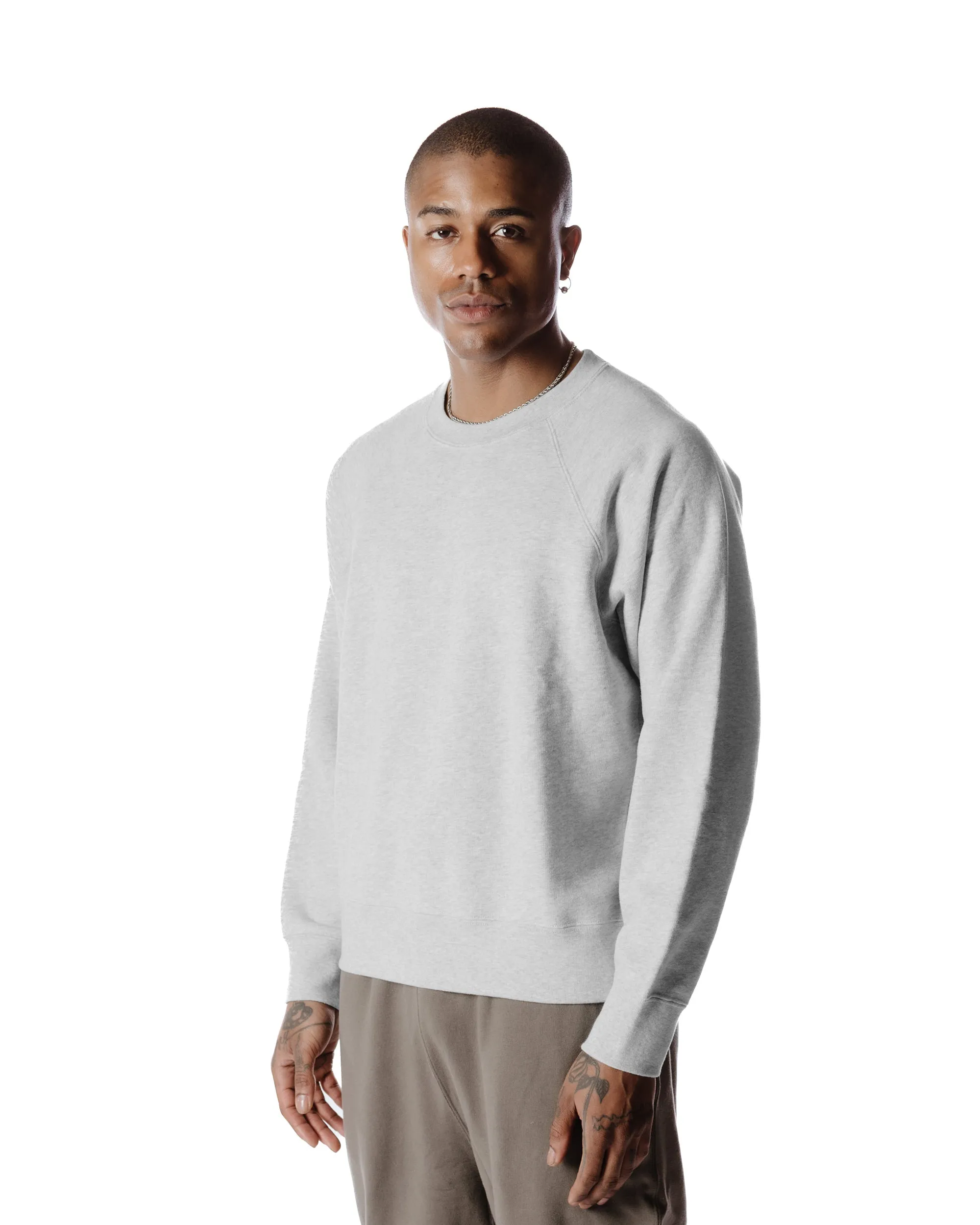 Body of Work Aster Raglan Sweatshirt Ash sold by Lost & Found product image thumbnail 3