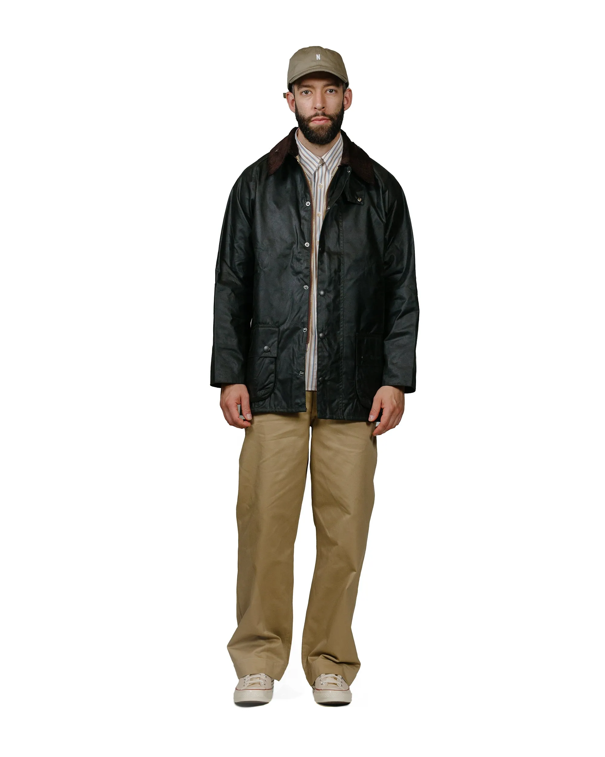 Barbour Beaufort Wax Jacket Sage sold by Lost & Found product image thumbnail 4