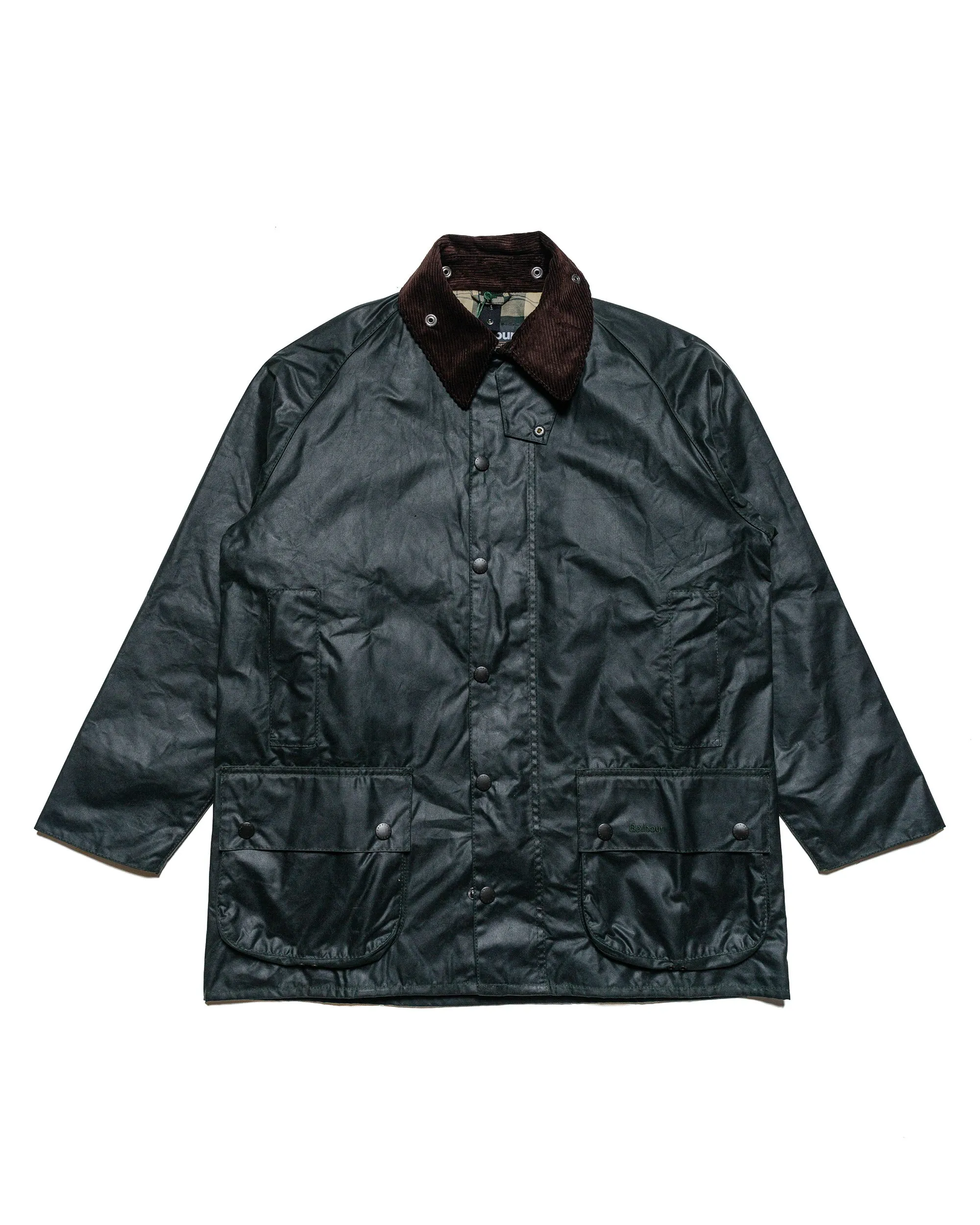 Barbour Beaufort Wax Jacket Sage sold by Lost & Found