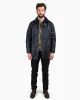 Barbour Beaufort Wax Jacket Navy sold by Lost & Found
