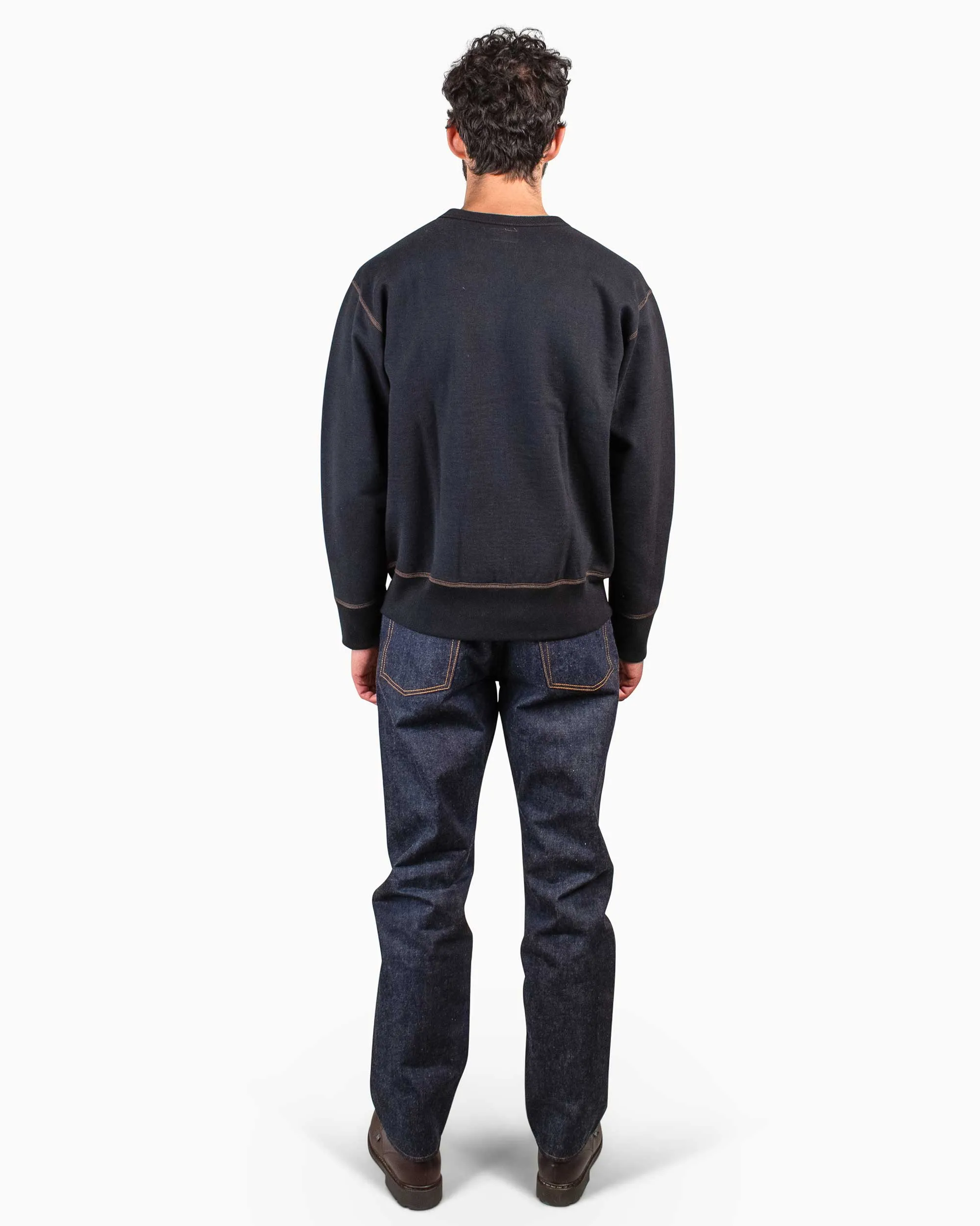 The Real McCoy's MC18114 12oz. Crewneck Sweatshirt Black sold by Lost & Found product image thumbnail 3