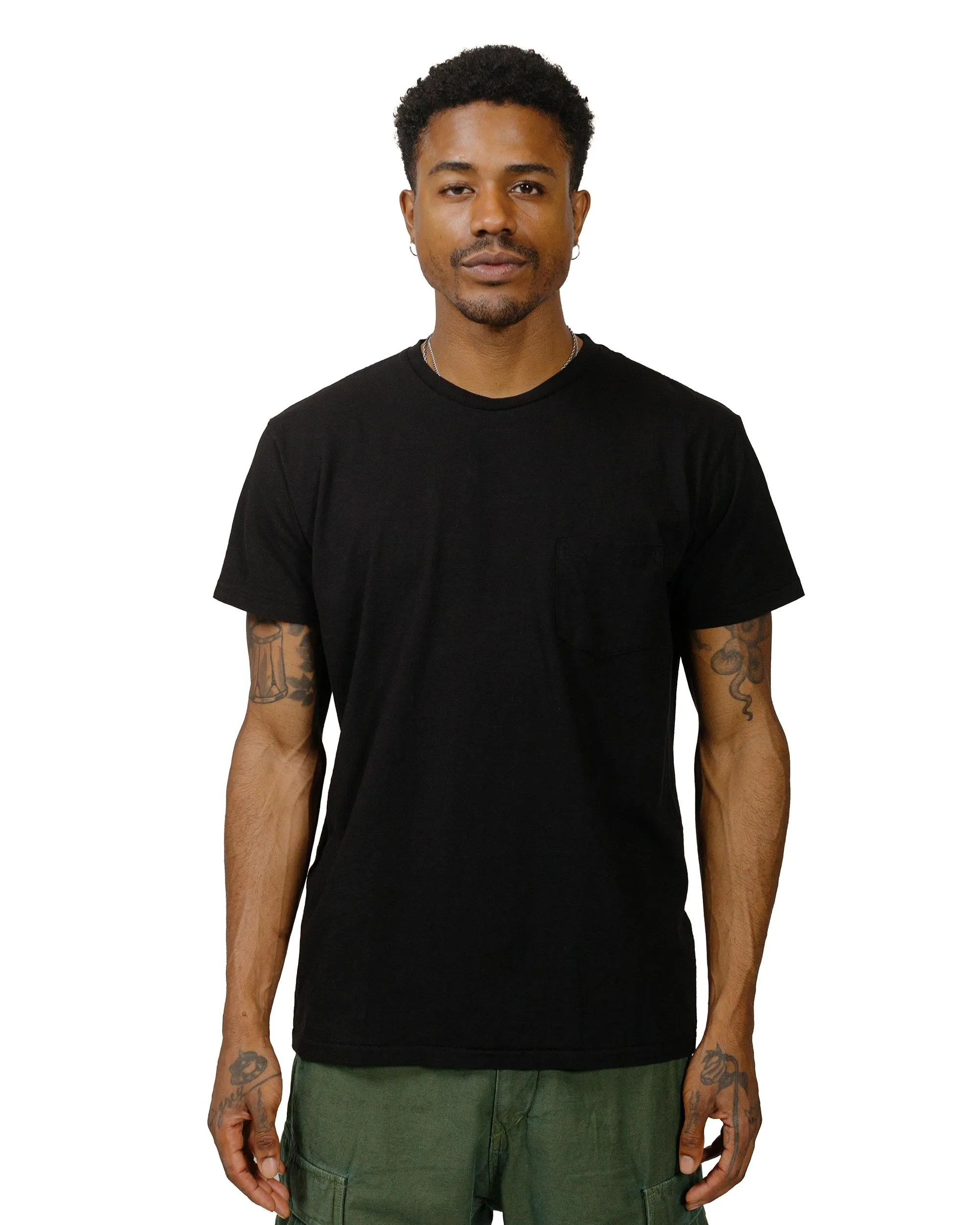Velva Sheen 2PAC S/S C/N Tee w/PKT Black sold by Lost & Found product image thumbnail 2