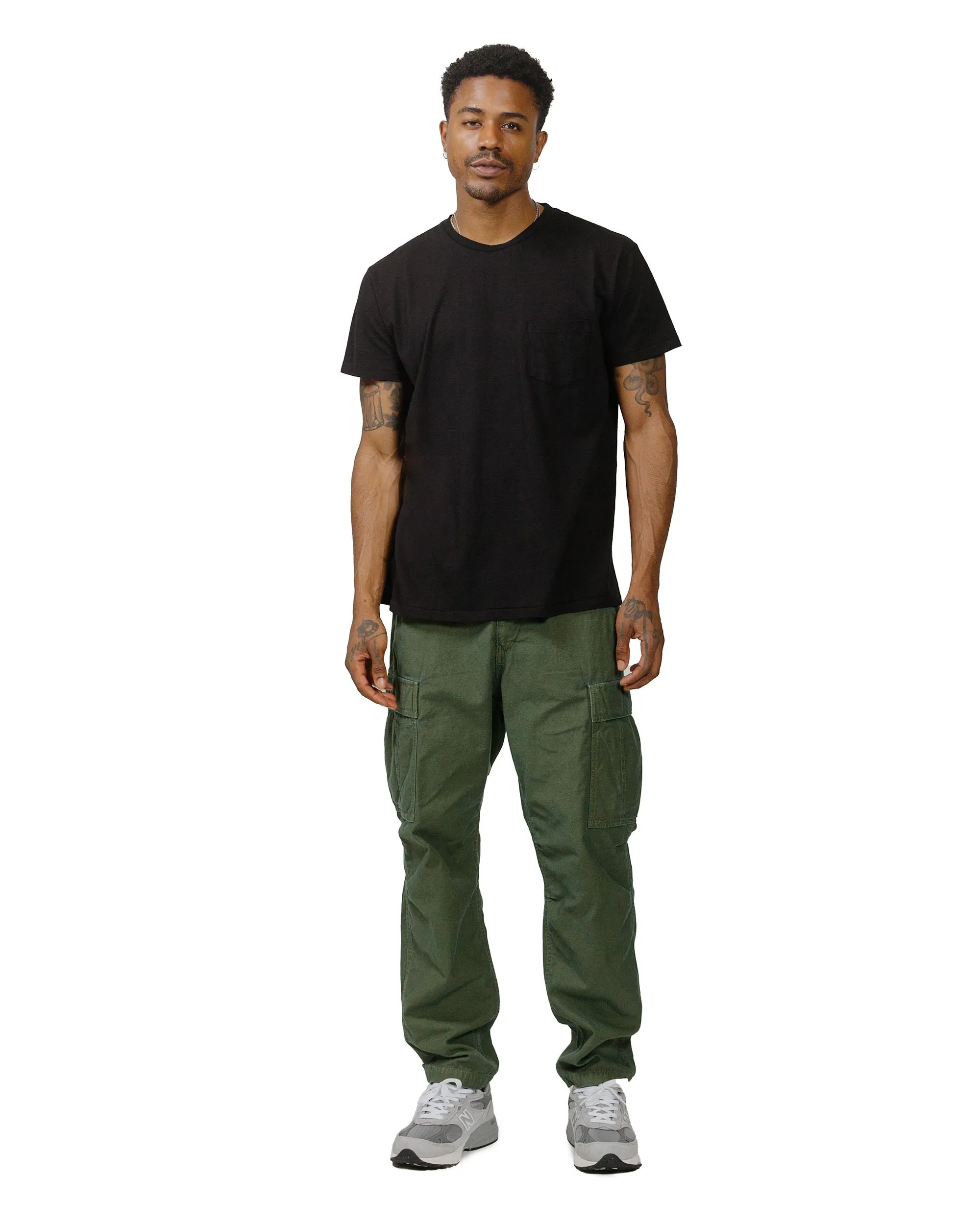 Velva Sheen 2PAC S/S C/N Tee w/PKT Black sold by Lost & Found product image thumbnail 3