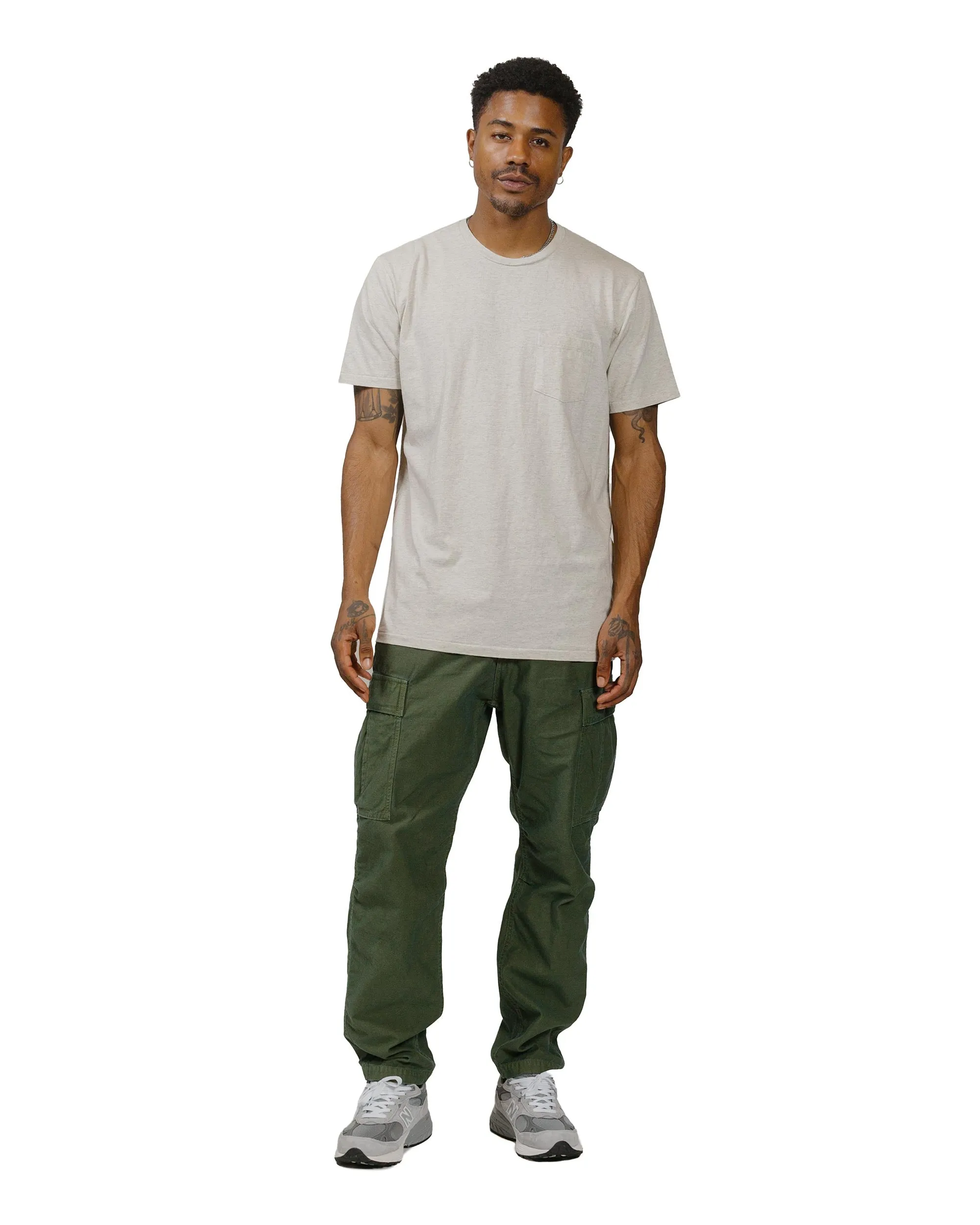 Velva Sheen 2PAC S/S C/N Tee w/PKT Oatmeal sold by Lost & Found product image thumbnail 4