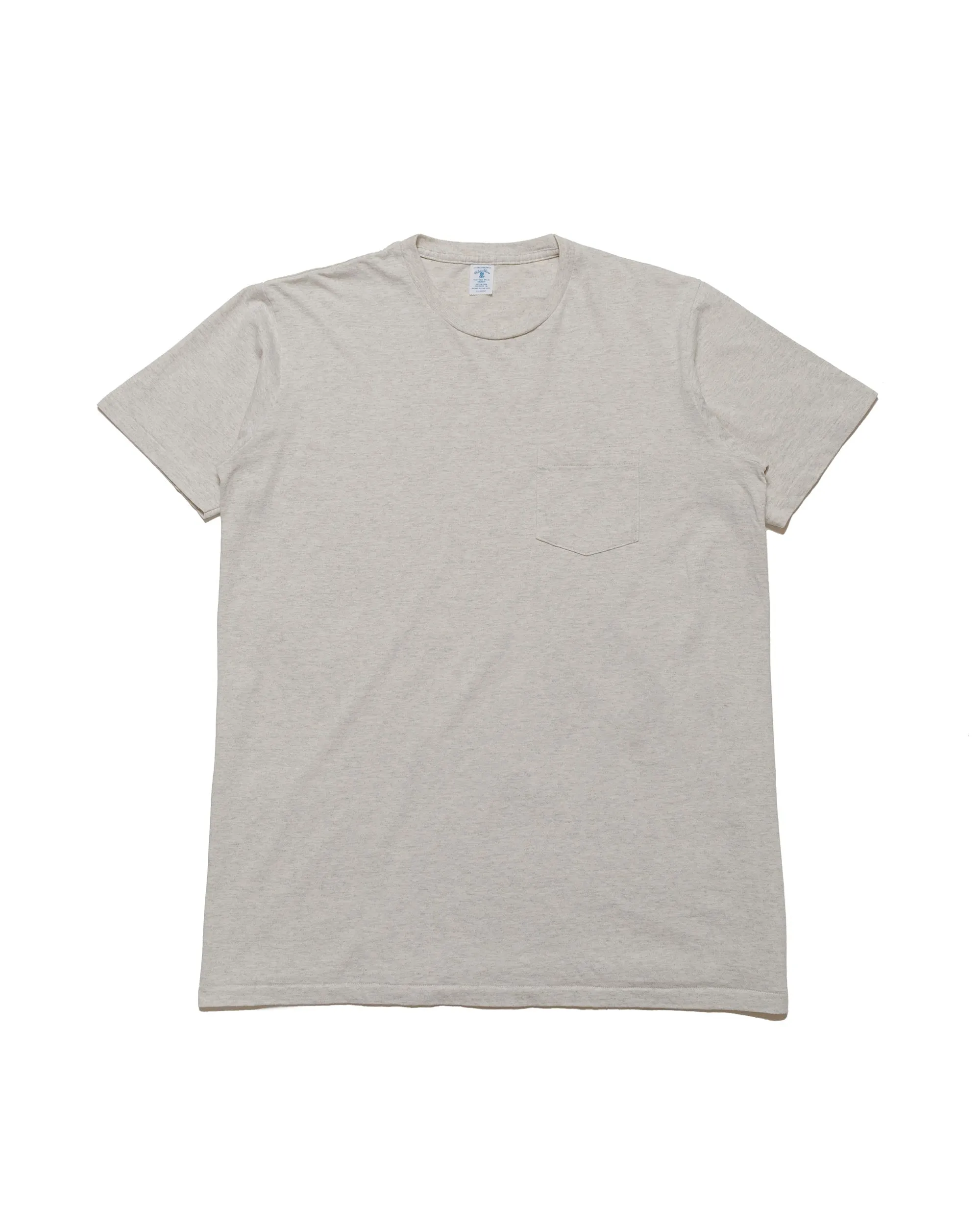 Velva Sheen 2PAC S/S C/N Tee w/PKT Oatmeal sold by Lost & Found