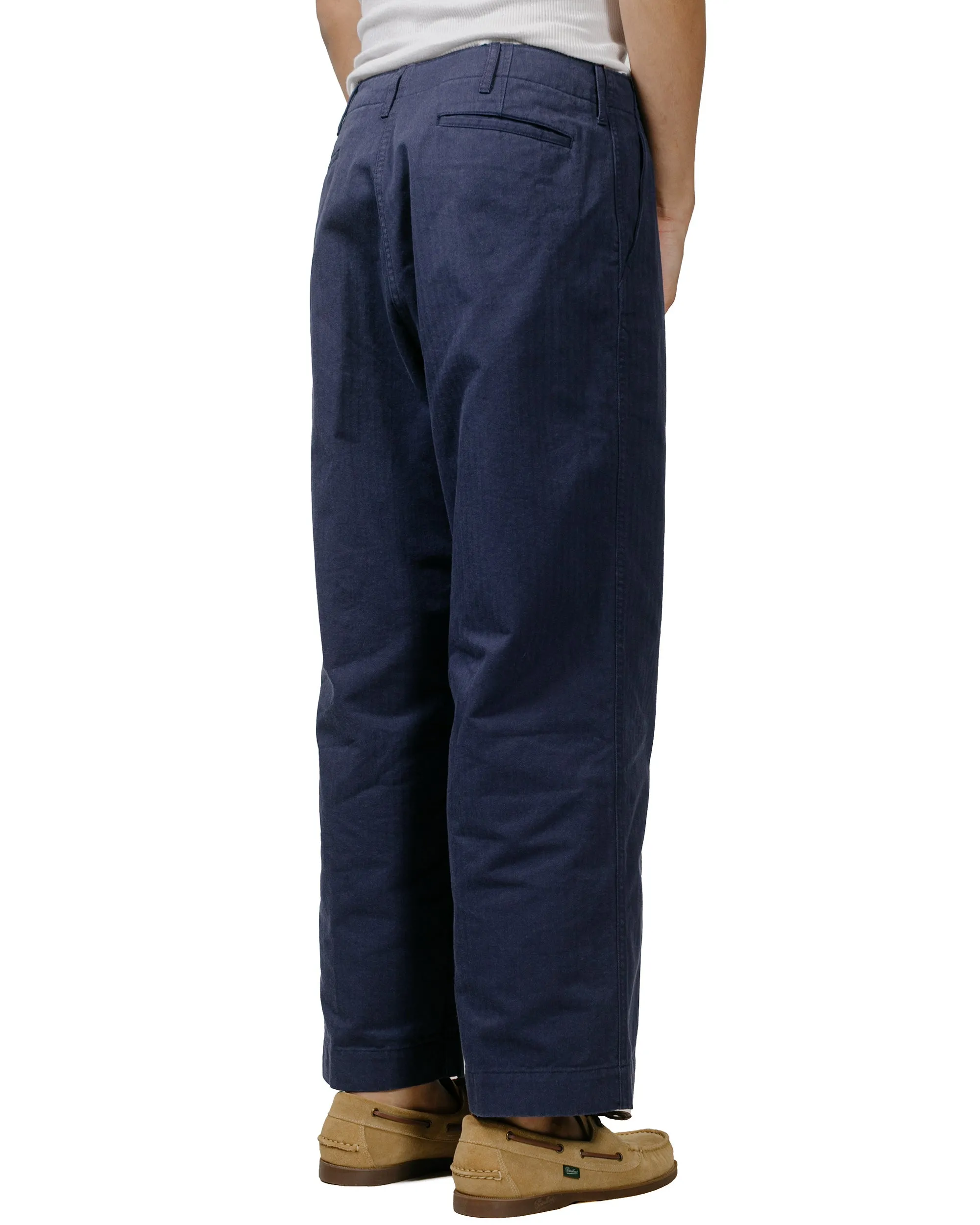 Beams Plus MIL Trousers Herringbone Navy sold by Lost & Found product image thumbnail 3