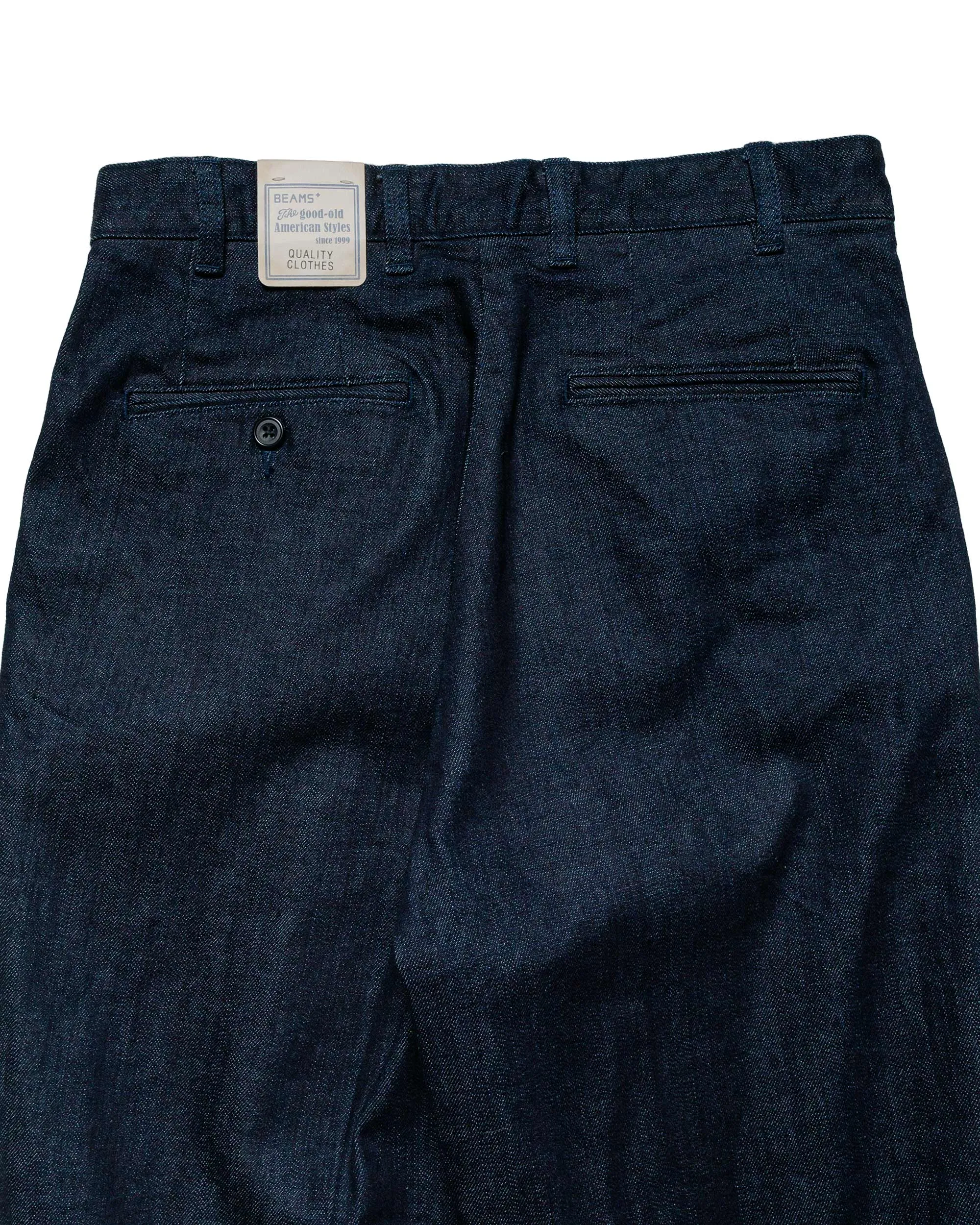 Beams Plus 2Pleats Denim Indigo sold by Lost & Found product image thumbnail 5