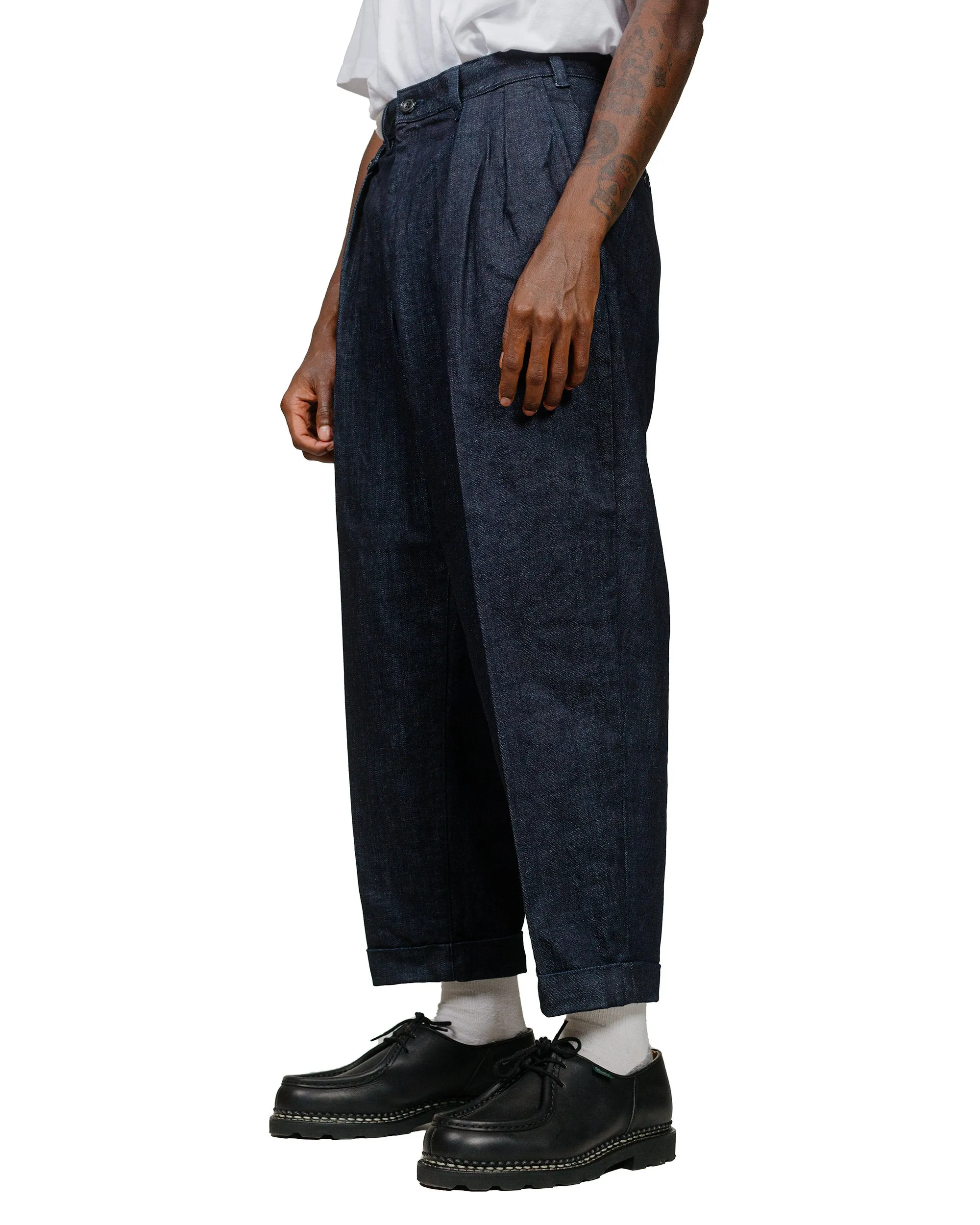 Beams Plus 2Pleats Denim Indigo sold by Lost & Found product image thumbnail 2