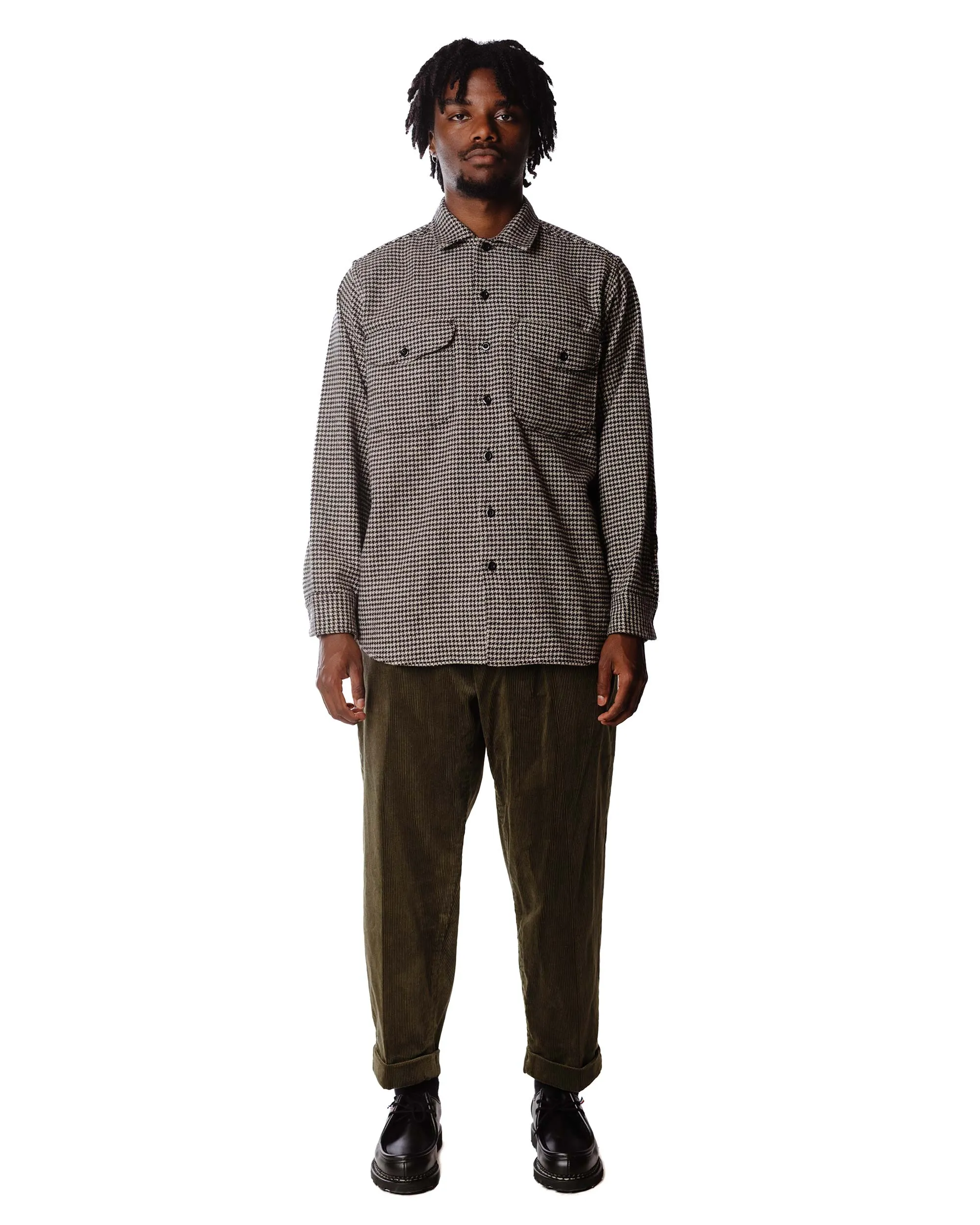 Beams Plus 2Pleats Corduroy Dark Green sold by Lost & Found product image thumbnail 3