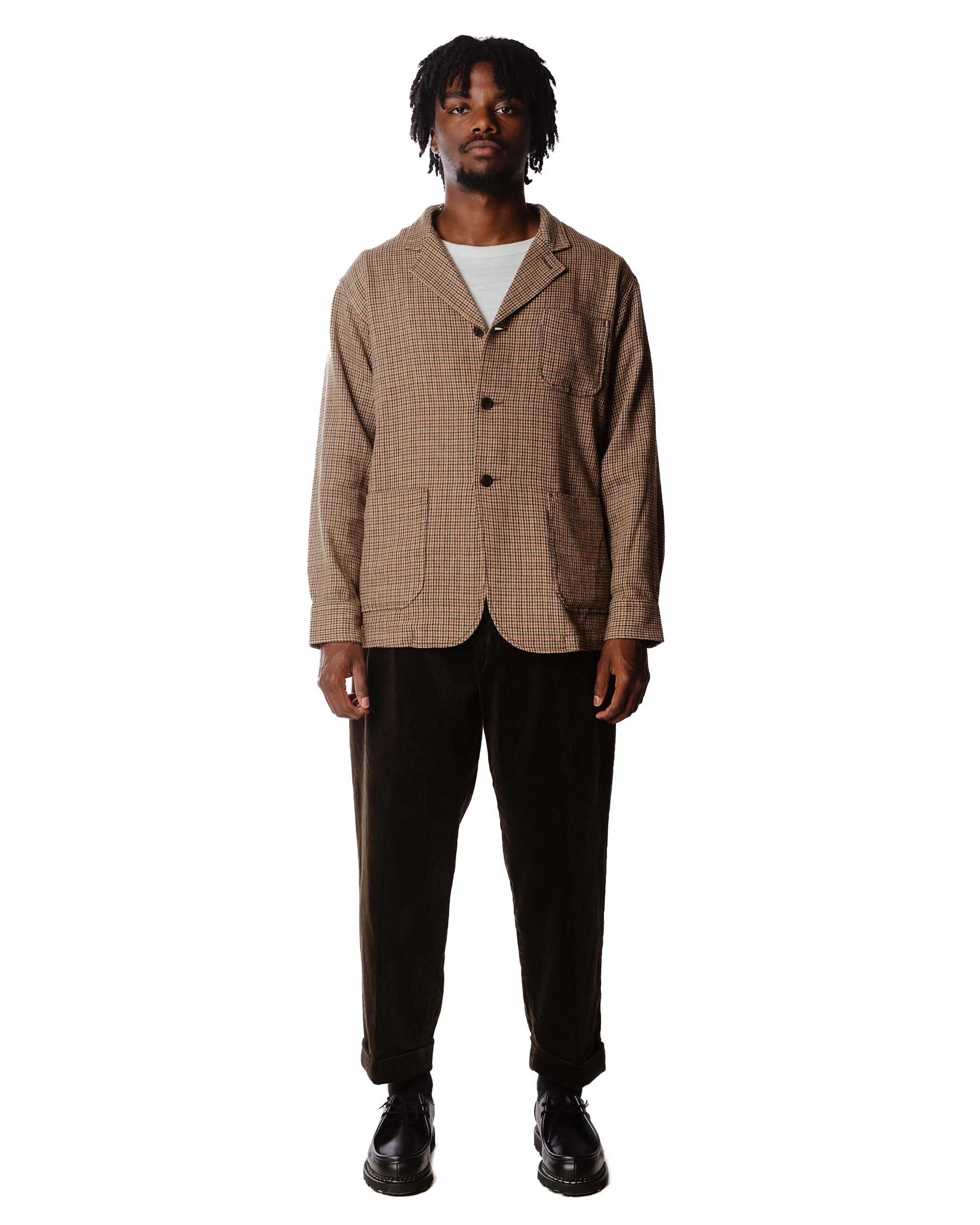 Beams Plus 2Pleats Corduroy Dark Brown sold by Lost & Found product image thumbnail 3