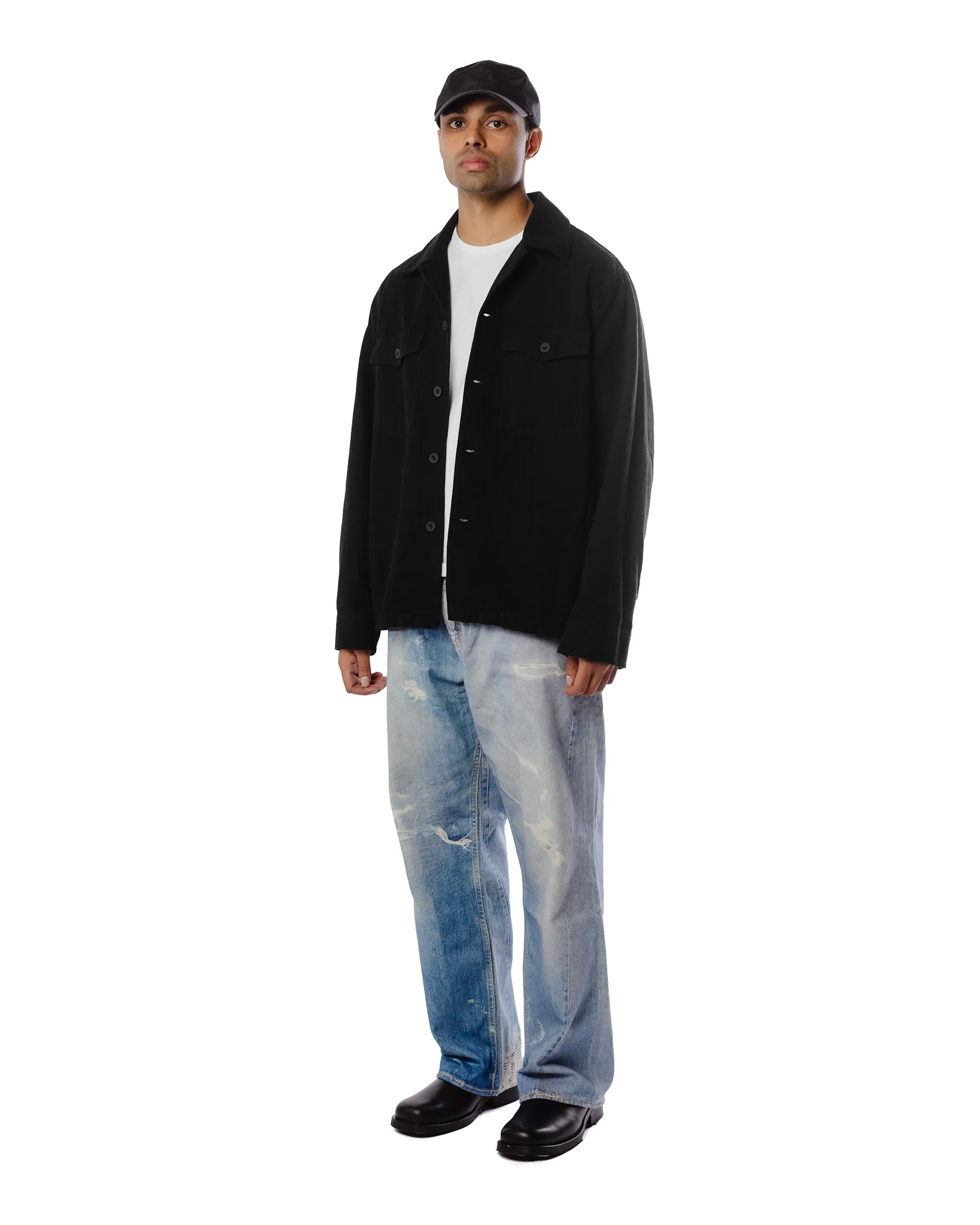 Our Legacy Evening Coach Jacket Black Brushed Cotton sold by Lost & Found product image thumbnail 2
