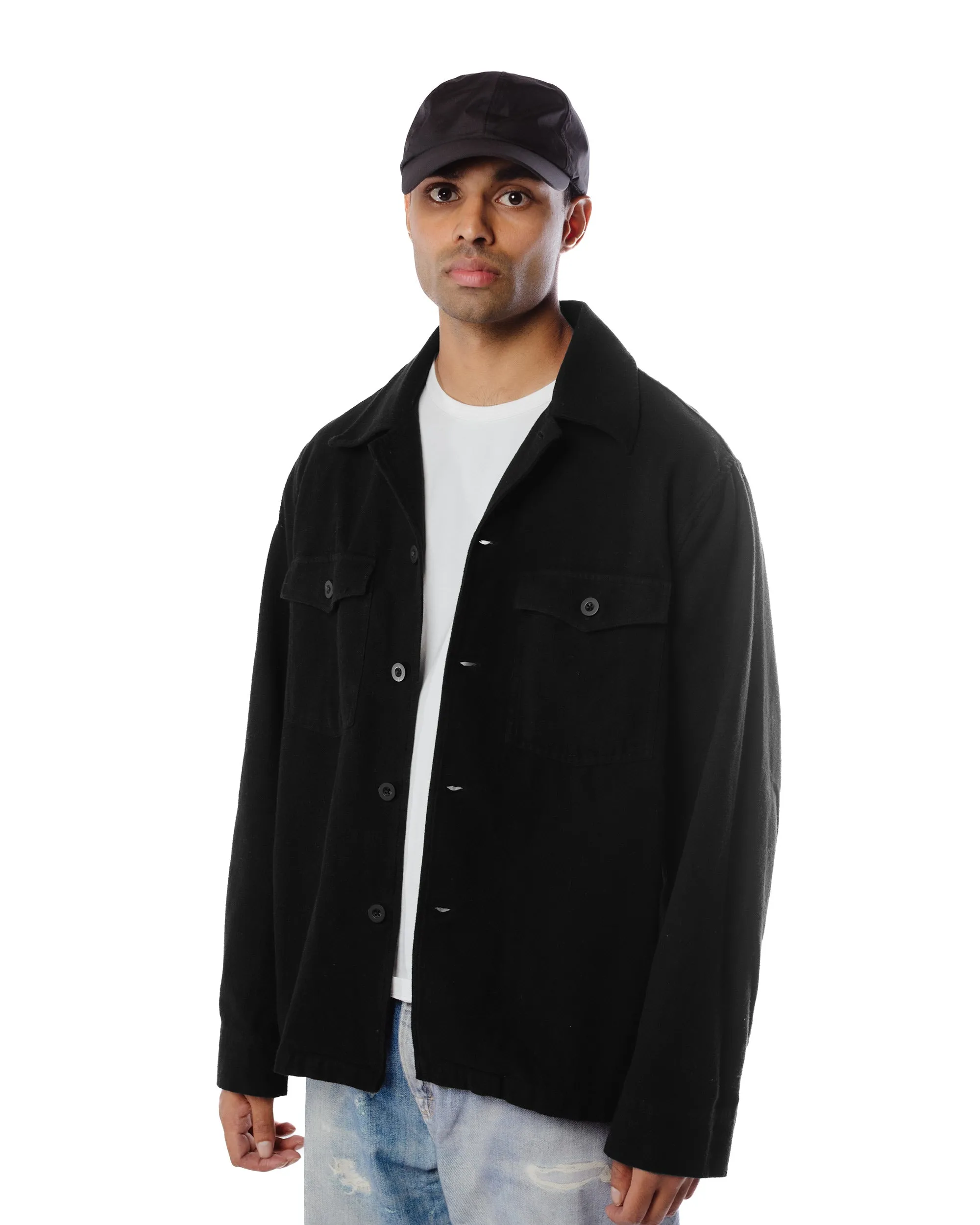 Our Legacy Evening Coach Jacket Black Brushed Cotton sold by Lost & Found product image thumbnail 3