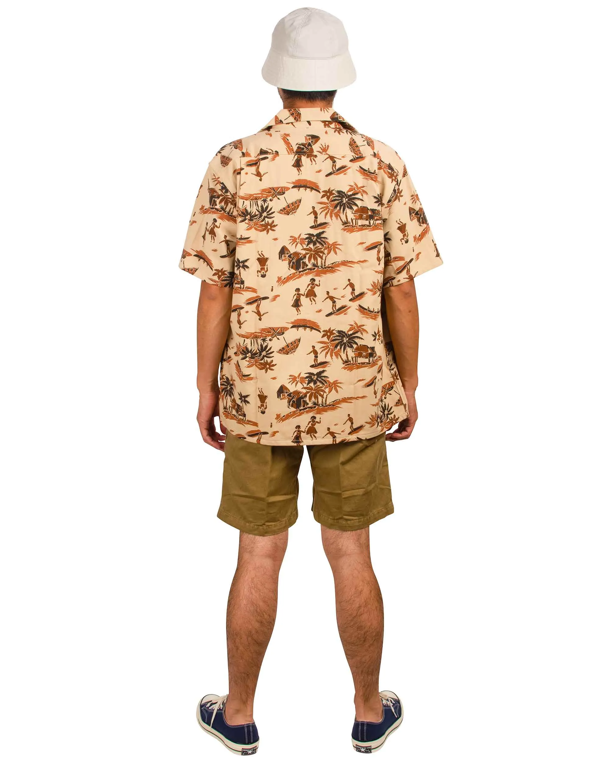The Real McCoy's MP21017 Climbers' Shorts (Over-Dyed) Khaki sold by Lost & Found product image thumbnail 3