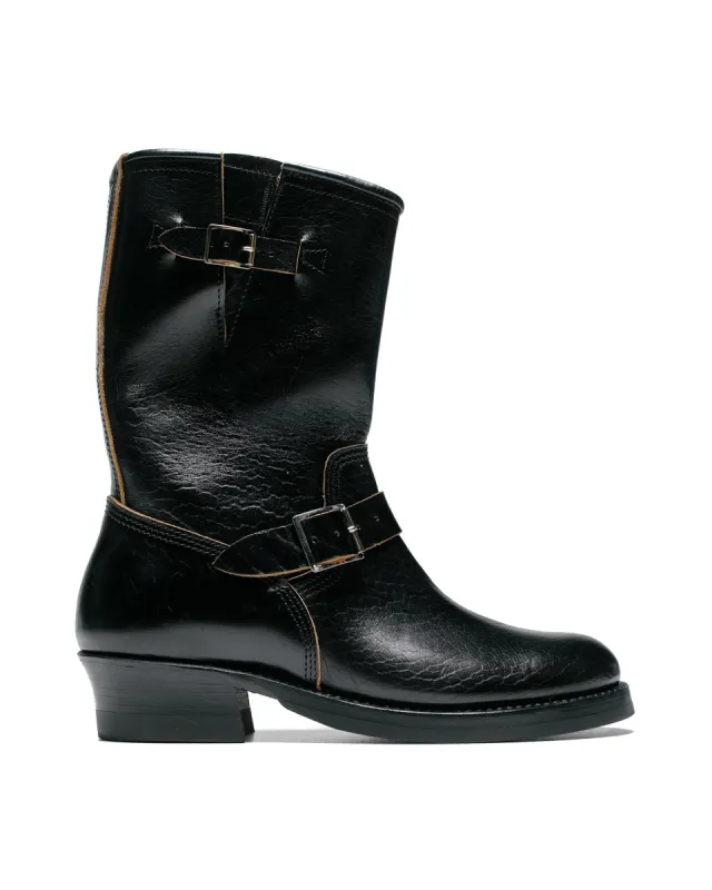 John Lofgren Bootmaker Wabash Engineer Boots Shinki Hikaku Horsebutt Black sold by Lost & Found
