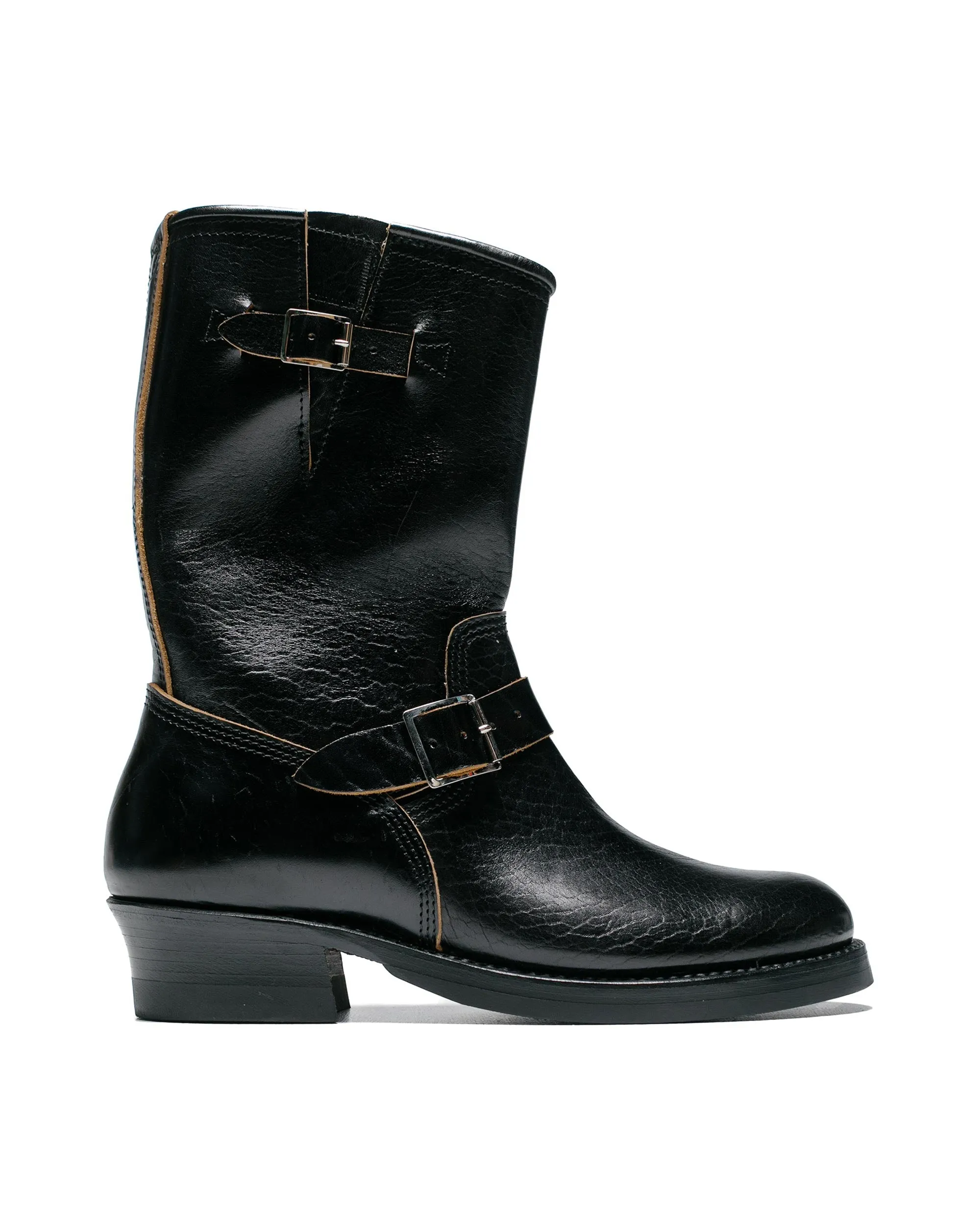 John Lofgren Bootmaker Wabash Engineer Boots Shinki Hikaku Horsebutt Black sold by Lost & Found