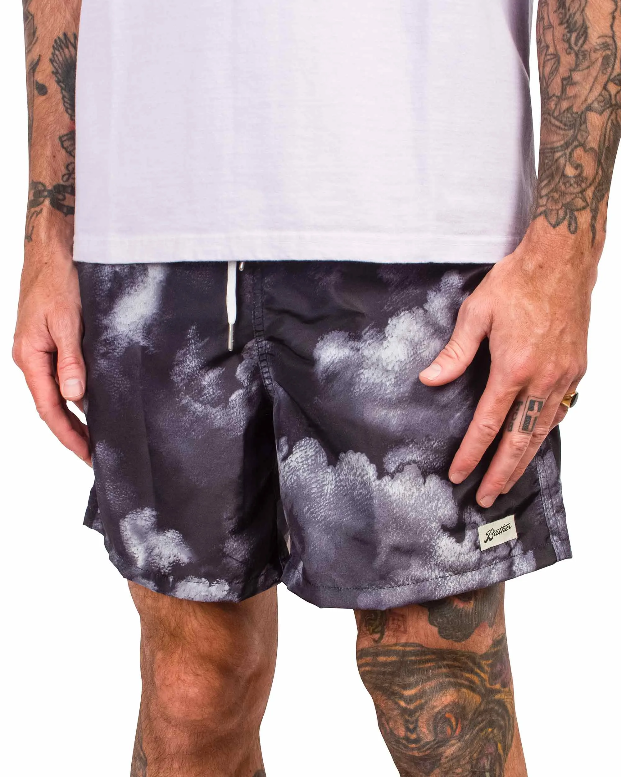 Bather Black Cloud Swim Trunk sold by Lost & Found product image thumbnail 4