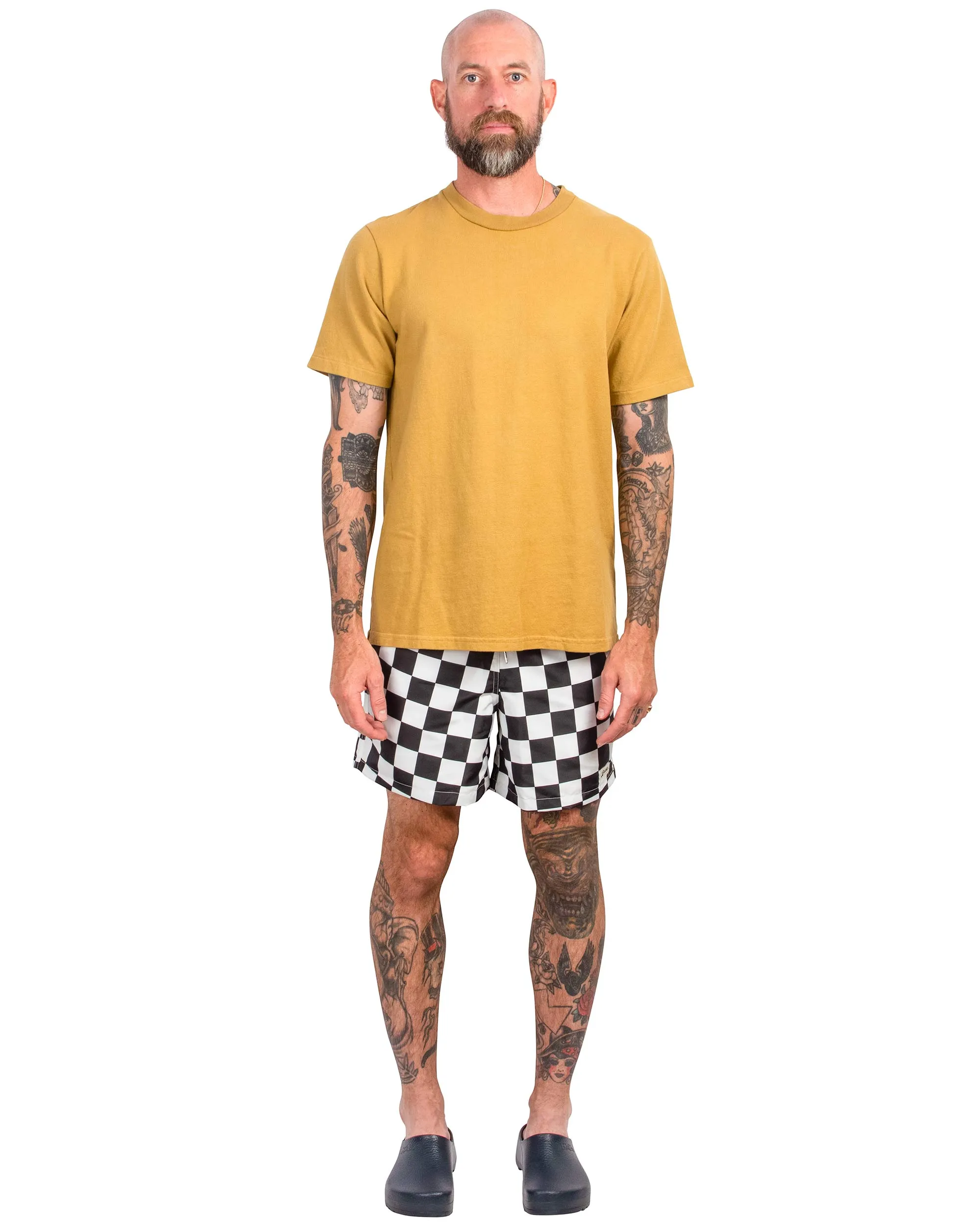 Bather Black Checkerboard Swim Trunk sold by Lost & Found product image thumbnail 2