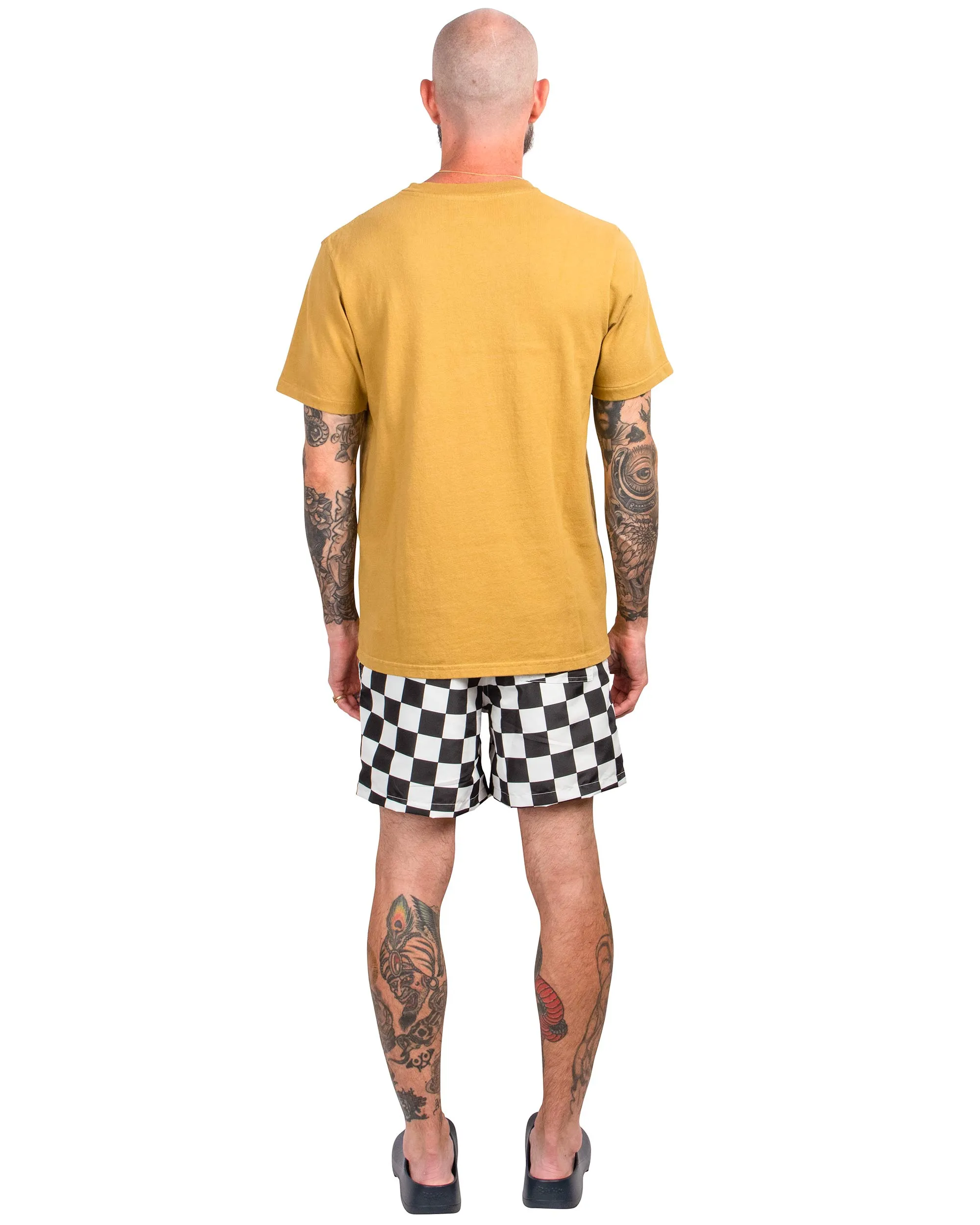 Bather Black Checkerboard Swim Trunk sold by Lost & Found product image thumbnail 3