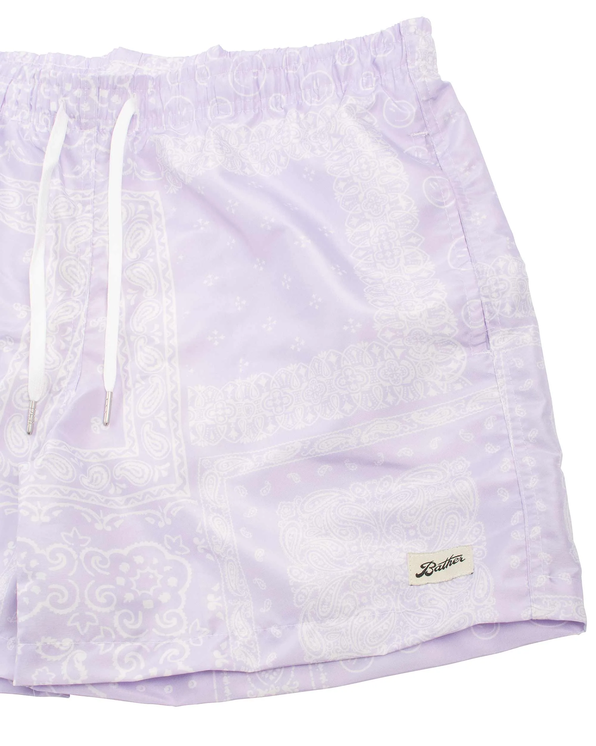Bather Lilac Bandana Swim Trunk sold by Lost & Found product image thumbnail 5