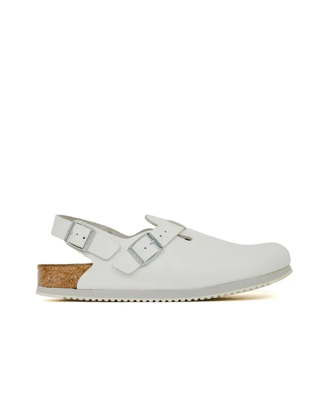 Birkenstock Tokio Super Grip Leather White sold by Lost & Found