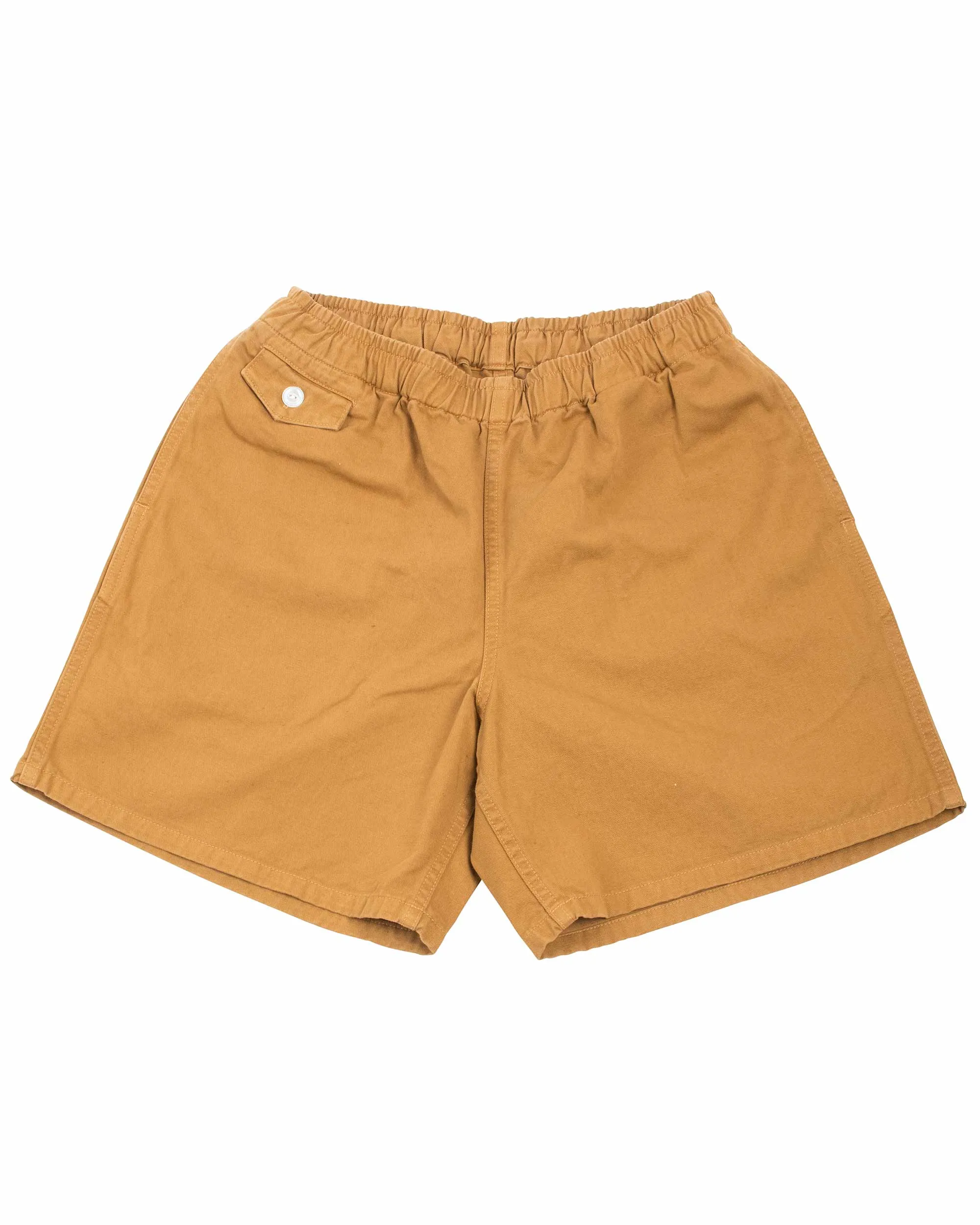 The Real McCoy's MP22015 Cotton Drill Swim Shorts (Over-Dyed) Chestnut sold by Lost & Found