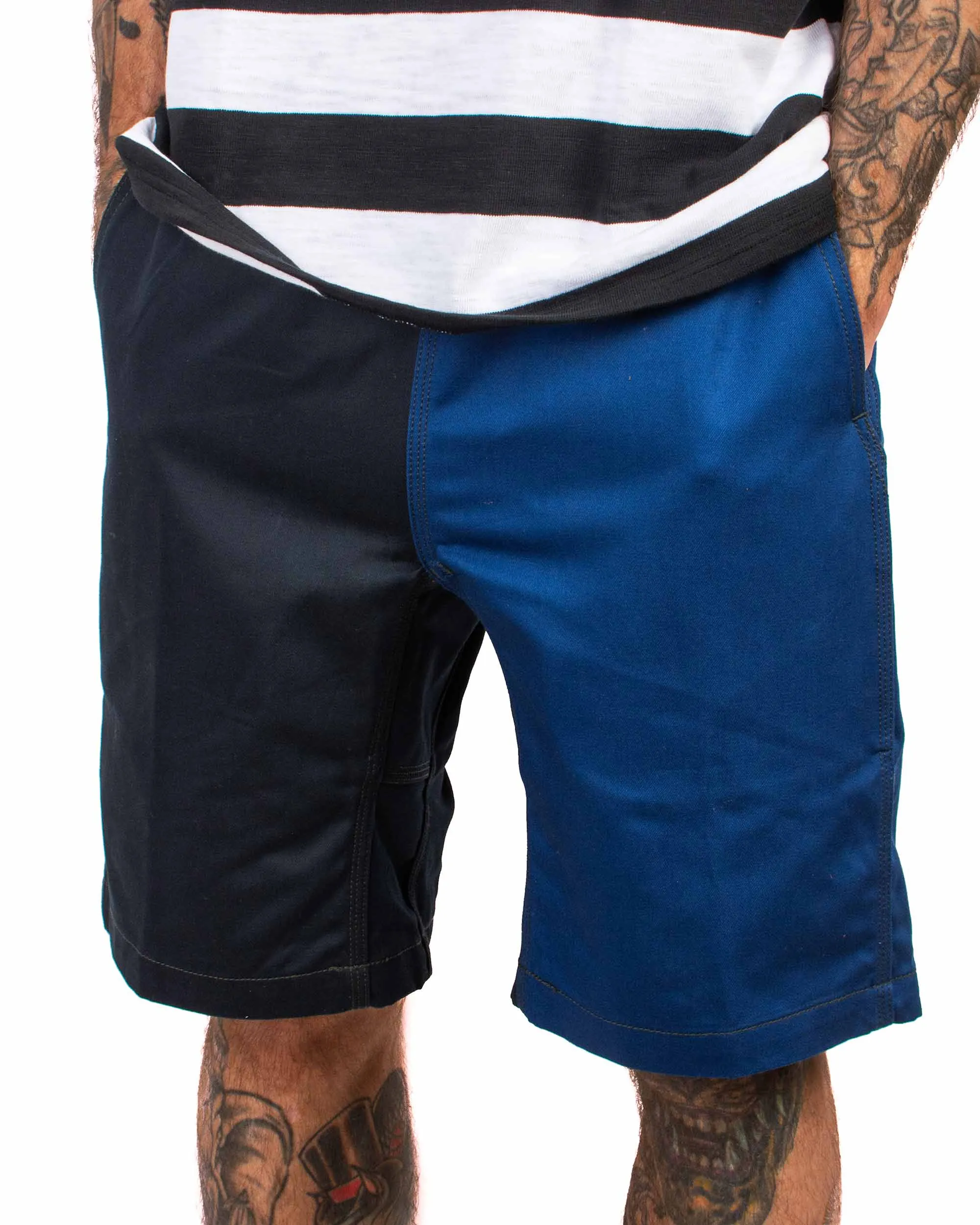 The Real McCoy's MP22020 Climbers' Shorts (Multi-Tone) Blue sold by Lost & Found product image thumbnail 4