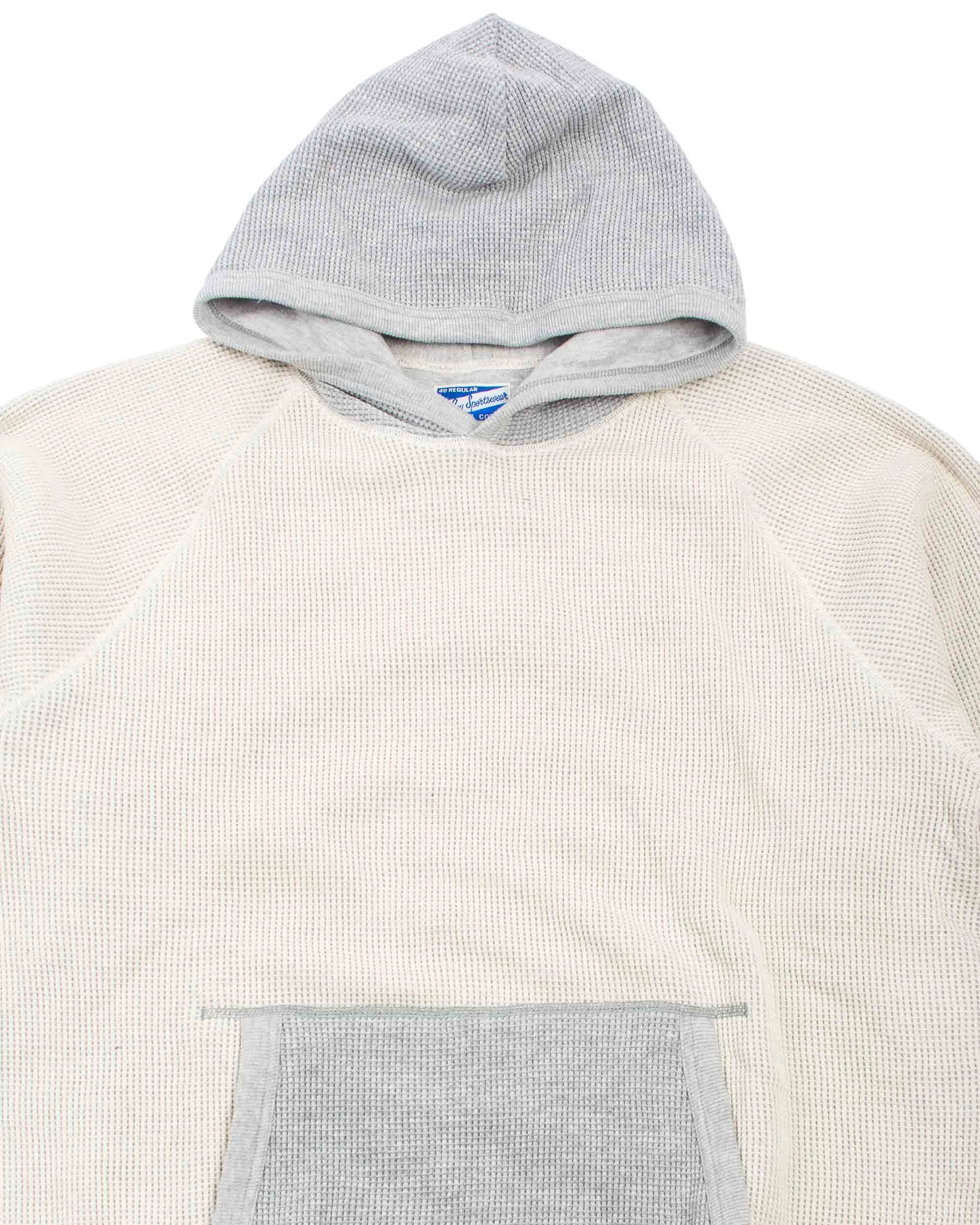 The Real McCoy's MC22005 Thermal Sweatshirt (Two-Tone) Grey sold by Lost & Found product image thumbnail 5