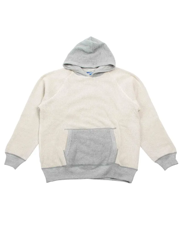 The Real McCoy's MC22005 Thermal Sweatshirt (Two-Tone) Grey sold by Lost & Found