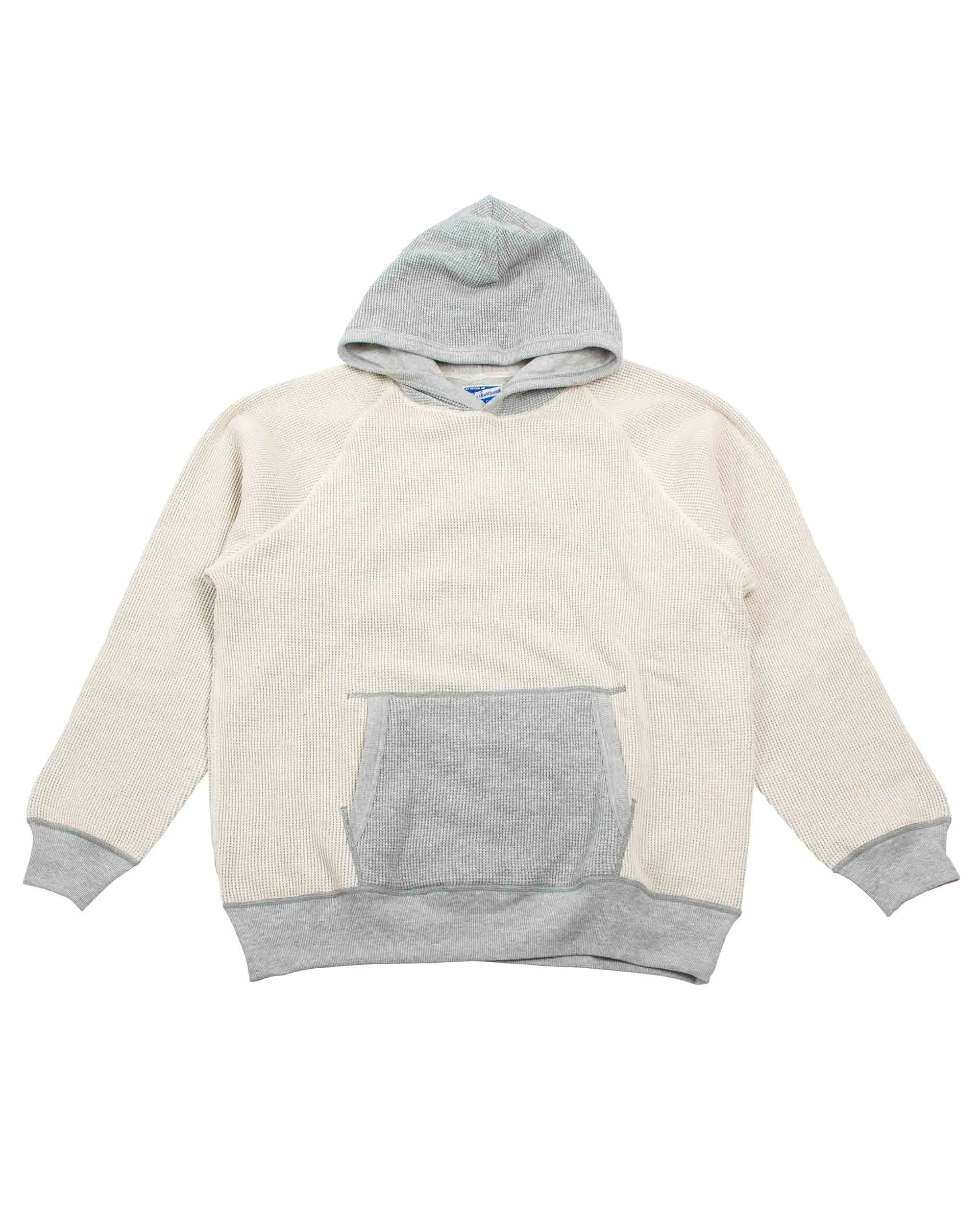 The Real McCoy's MC22005 Thermal Sweatshirt (Two-Tone) Grey sold by Lost & Found