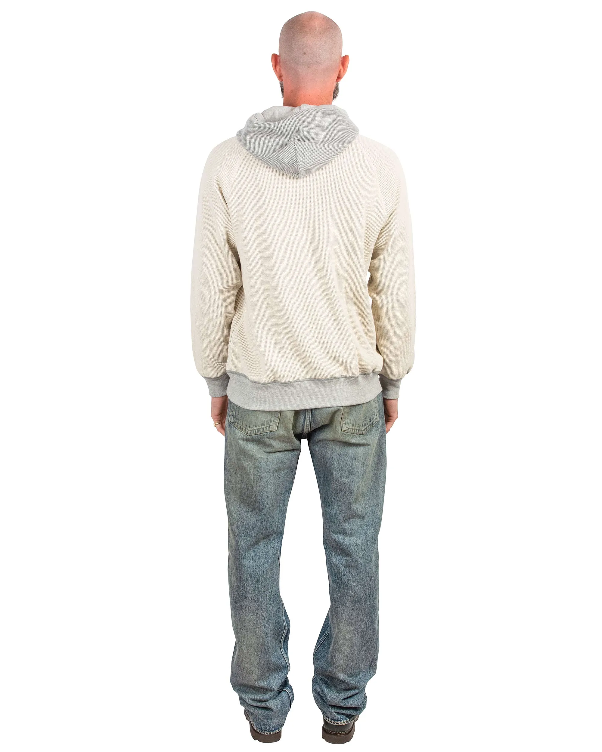 The Real McCoy's MC22005 Thermal Sweatshirt (Two-Tone) Grey sold by Lost & Found product image thumbnail 3