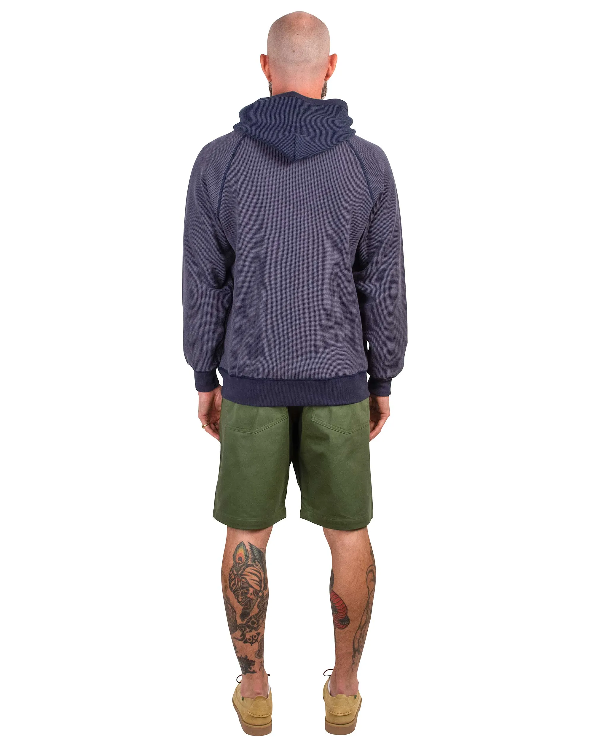 The Real McCoy's MC22005 Thermal Sweatshirt (Two-Tone) Navy sold by Lost & Found product image thumbnail 3