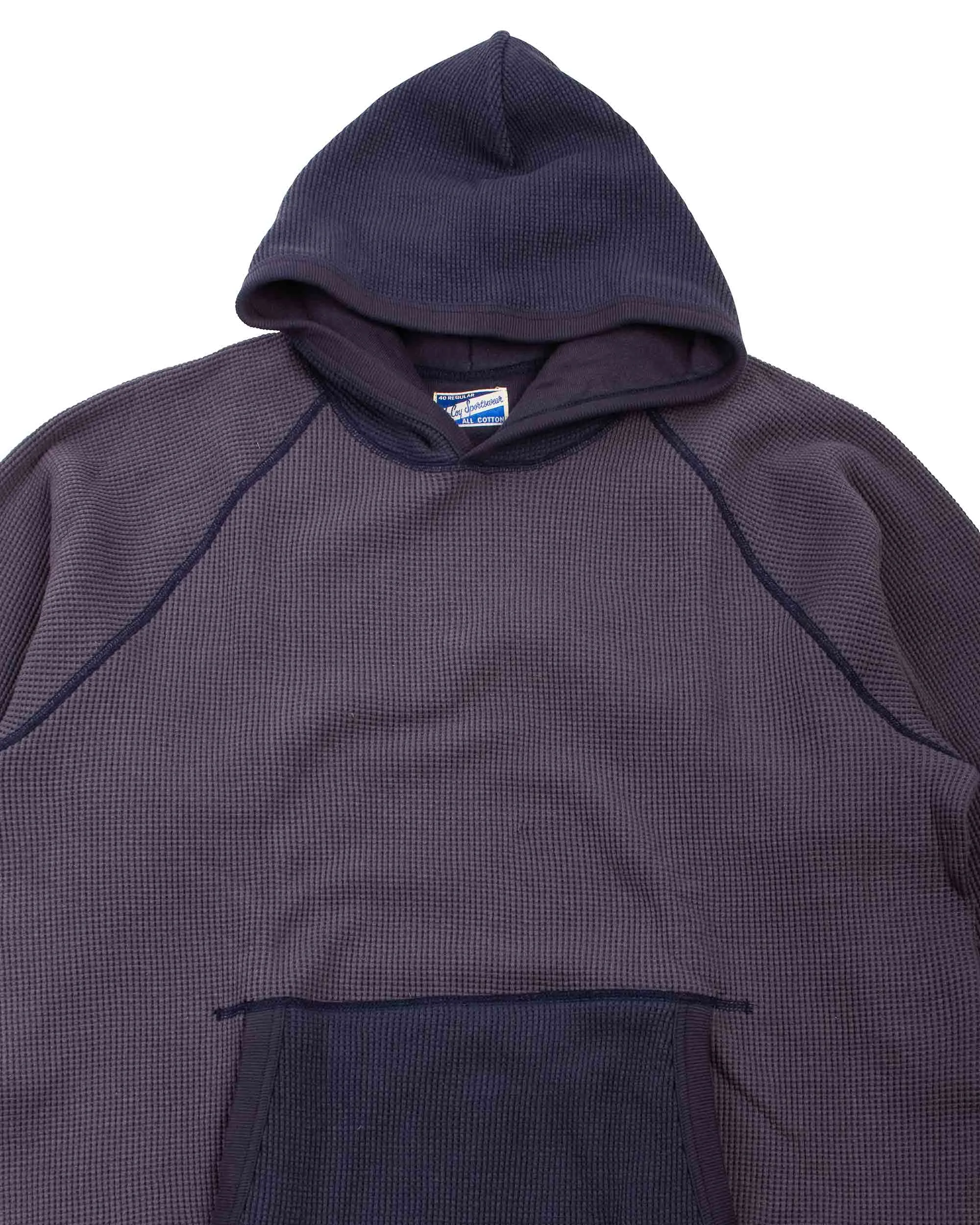 The Real McCoy's MC22005 Thermal Sweatshirt (Two-Tone) Navy sold by Lost & Found product image thumbnail 5