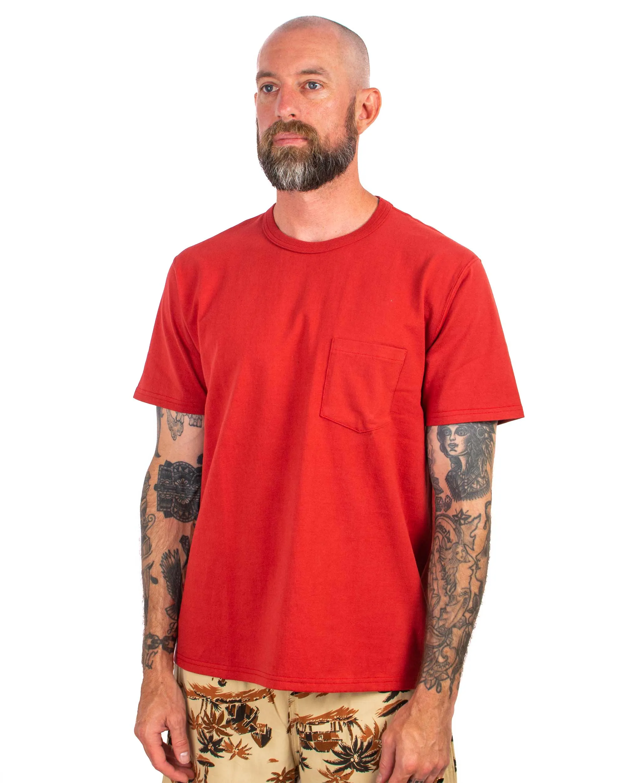 The Real McCoy's MC22006 Pocket Tee Cherry sold by Lost & Found product image thumbnail 4