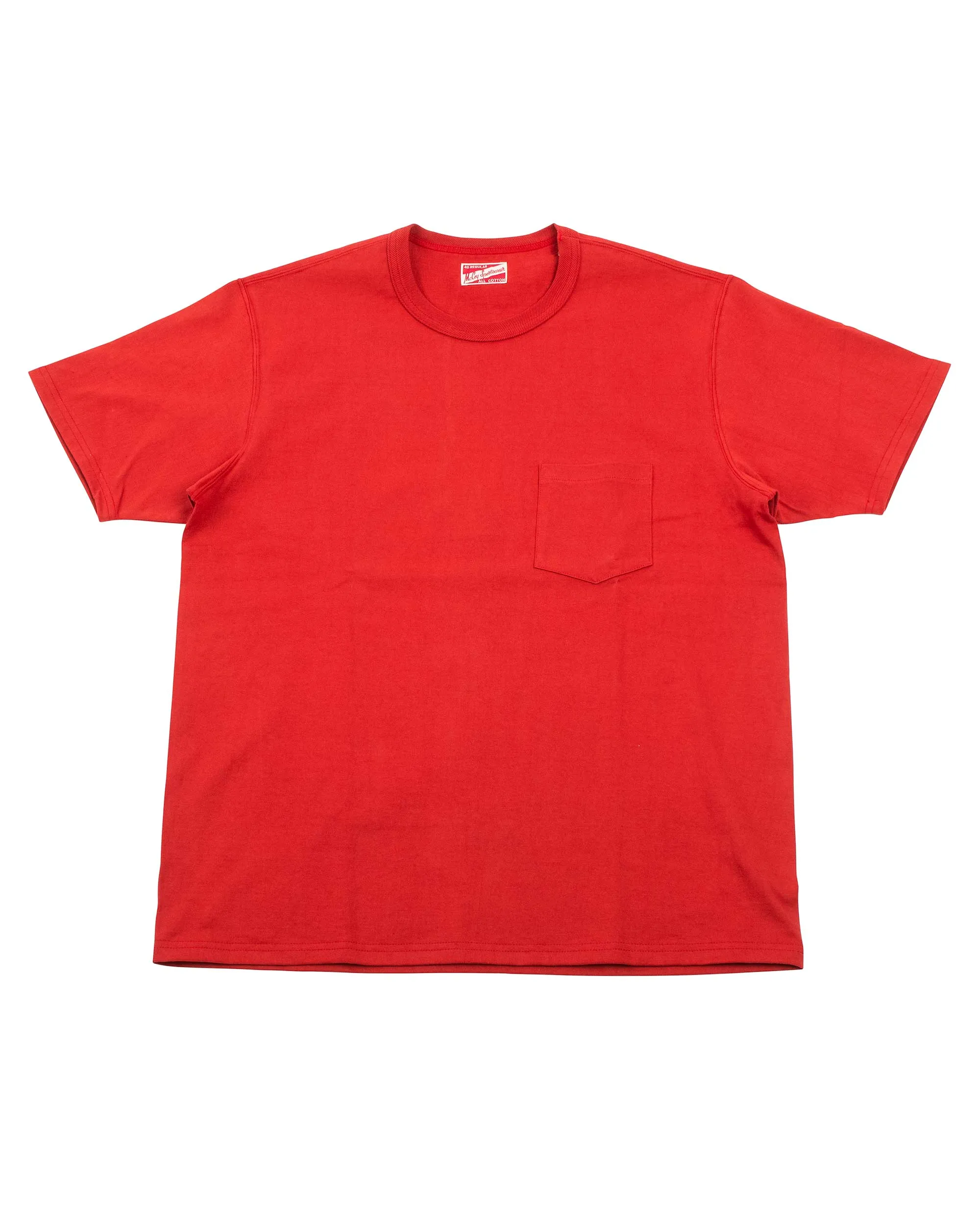 The Real McCoy's MC22006 Pocket Tee Cherry sold by Lost & Found