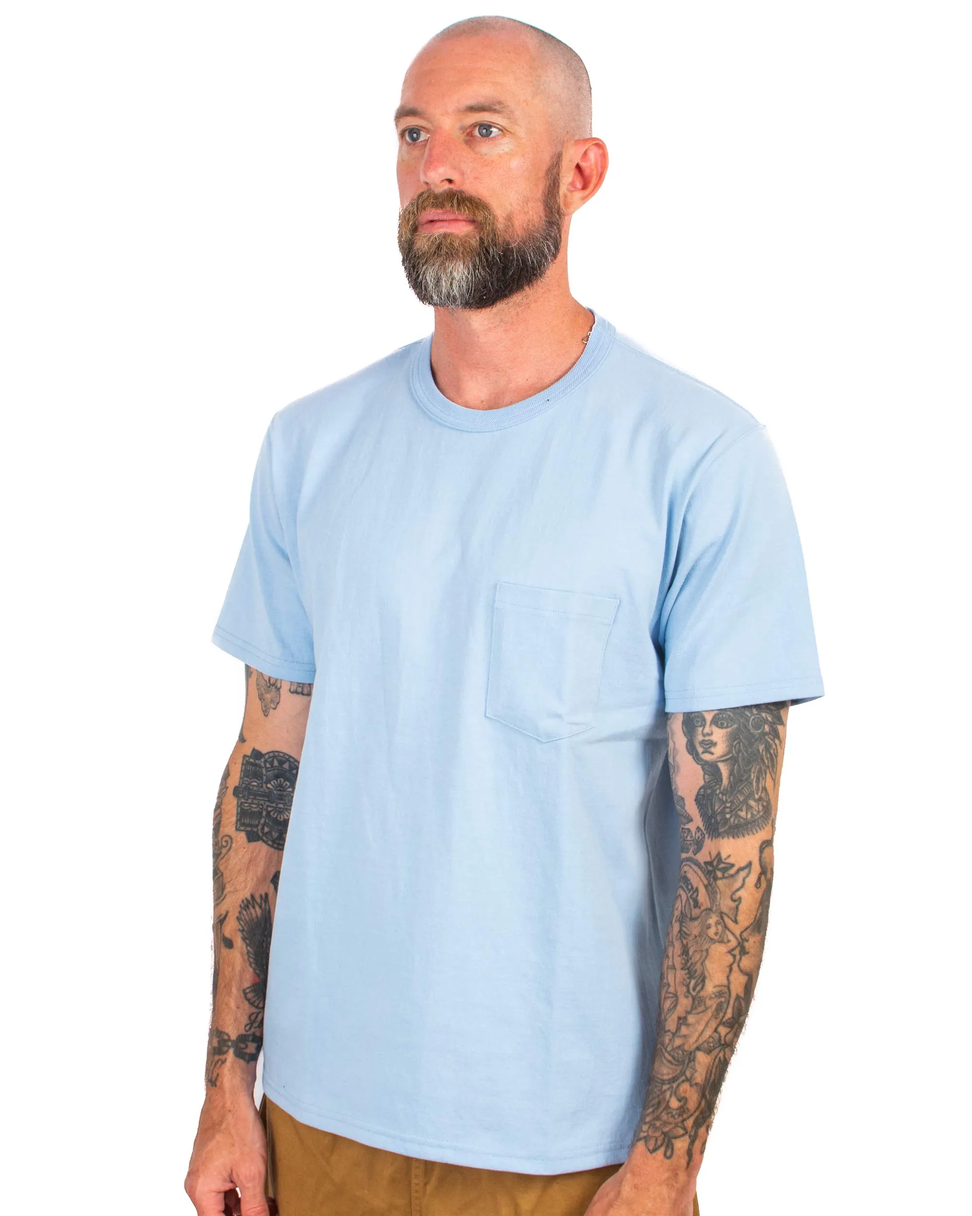 The Real McCoy's MC22006 Pocket Tee Saxe sold by Lost & Found product image thumbnail 4