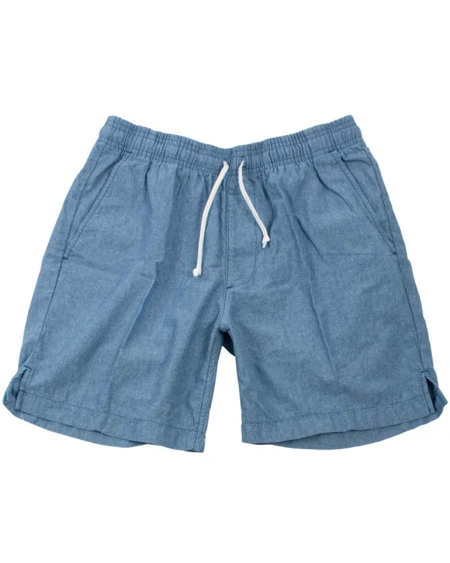 Save Khaki United Novelty Easy Short Indigo Chambray sold by Lost & Found