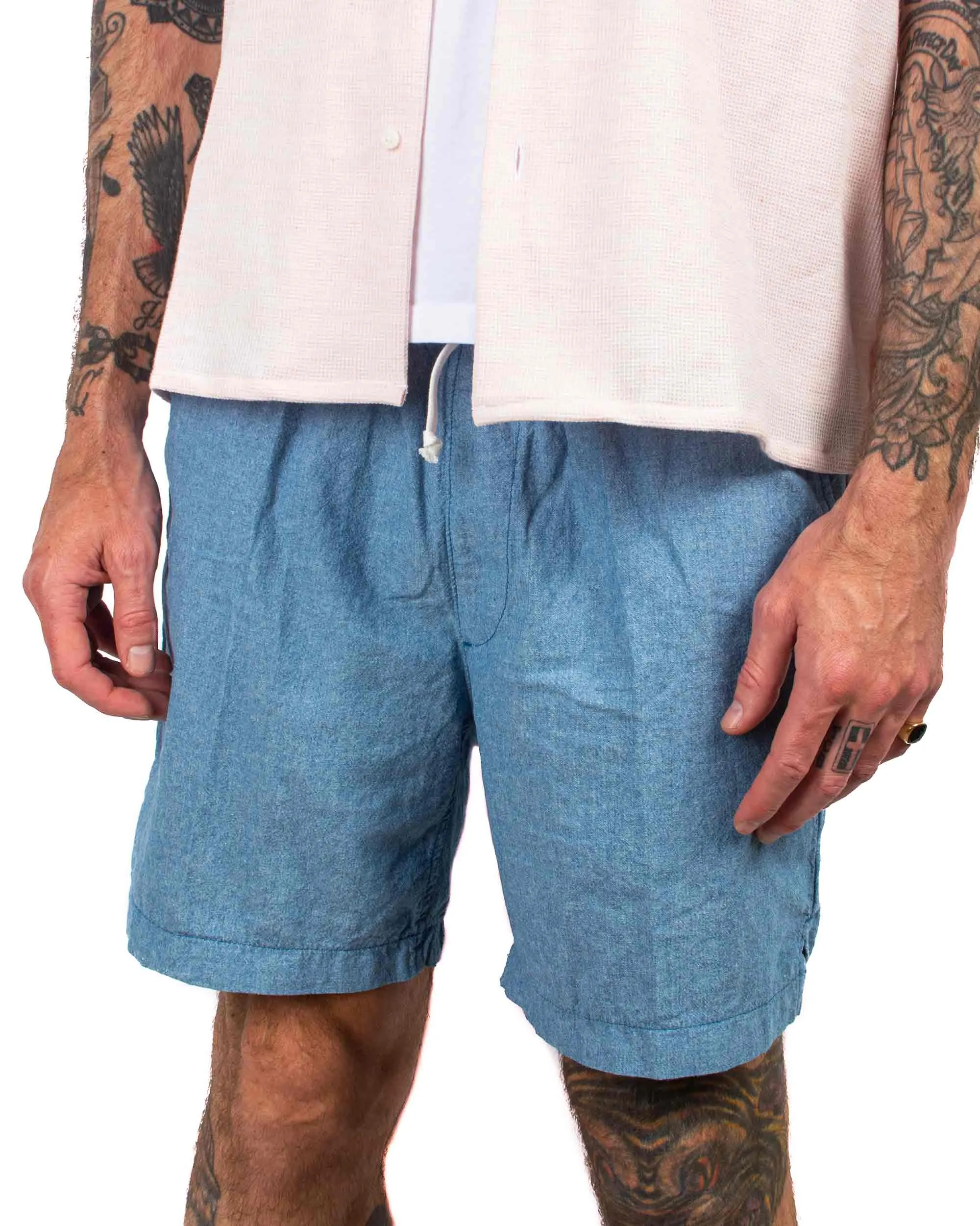 Save Khaki United Novelty Easy Short Indigo Chambray sold by Lost & Found product image thumbnail 4