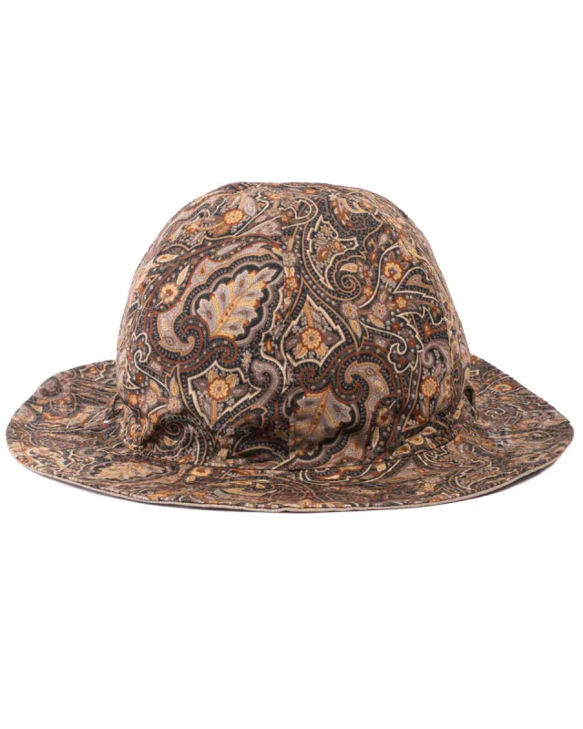 Found Feather Military Sun Hat (Reversible) Paisley + Yoryu Wasabi sold by Lost & Found