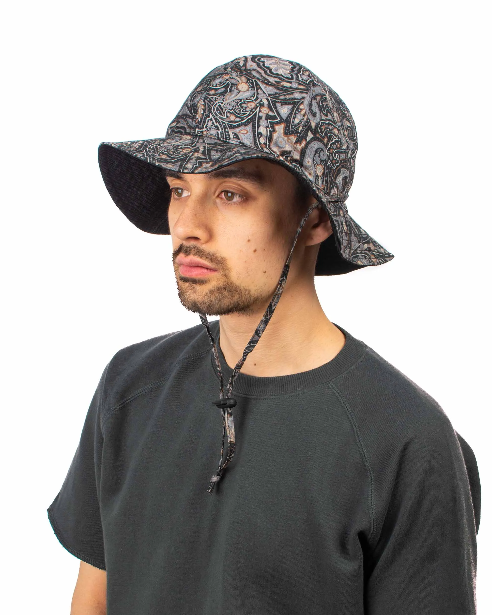 Found Feather Military Sun Hat (Reversible) Paisley + Yoryu Black sold by Lost & Found product image thumbnail 2