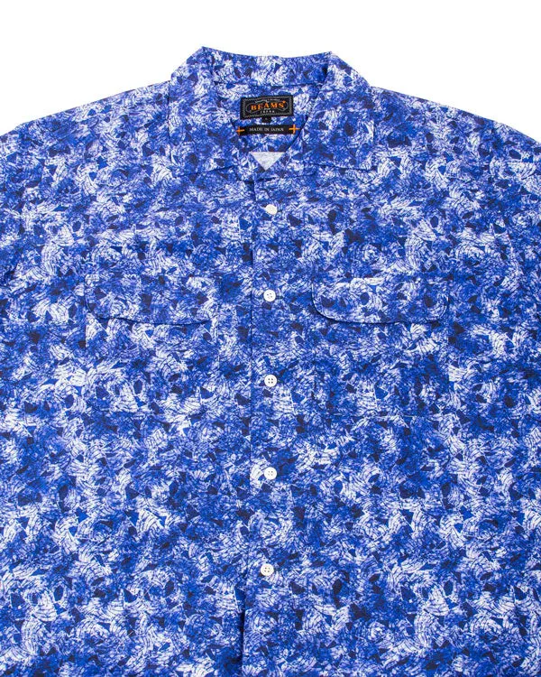 Beams Plus Open Collar Short Sleeve 'Kyoto Pattern' Print Sail Pattern sold by Lost & Found product image thumbnail 5