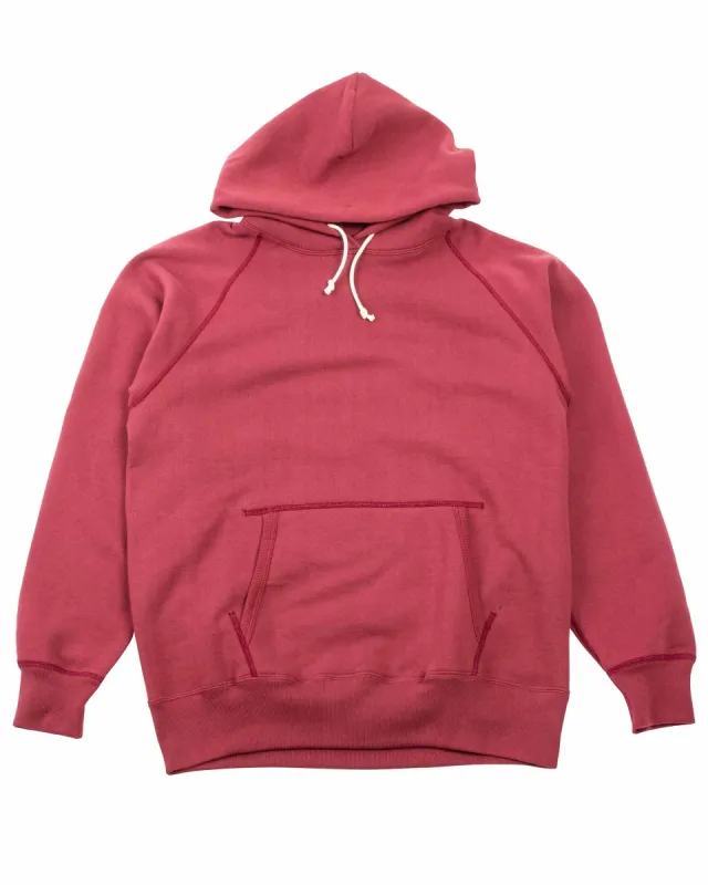 The Real McCoy's MC21017 9oz. Loopwheel Parka Maroon sold by Lost & Found