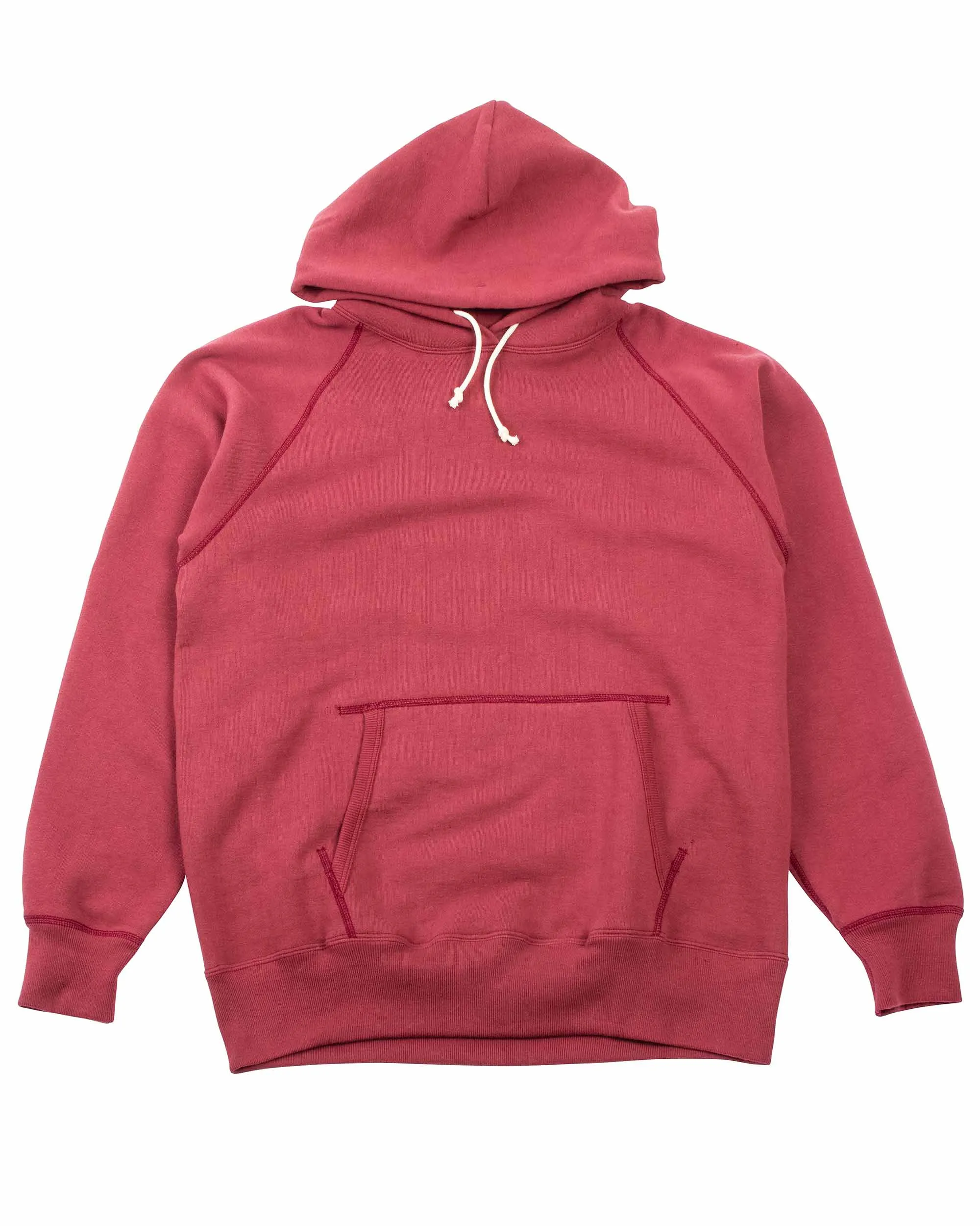 The Real McCoy's MC21017 9oz. Loopwheel Parka Maroon sold by Lost & Found