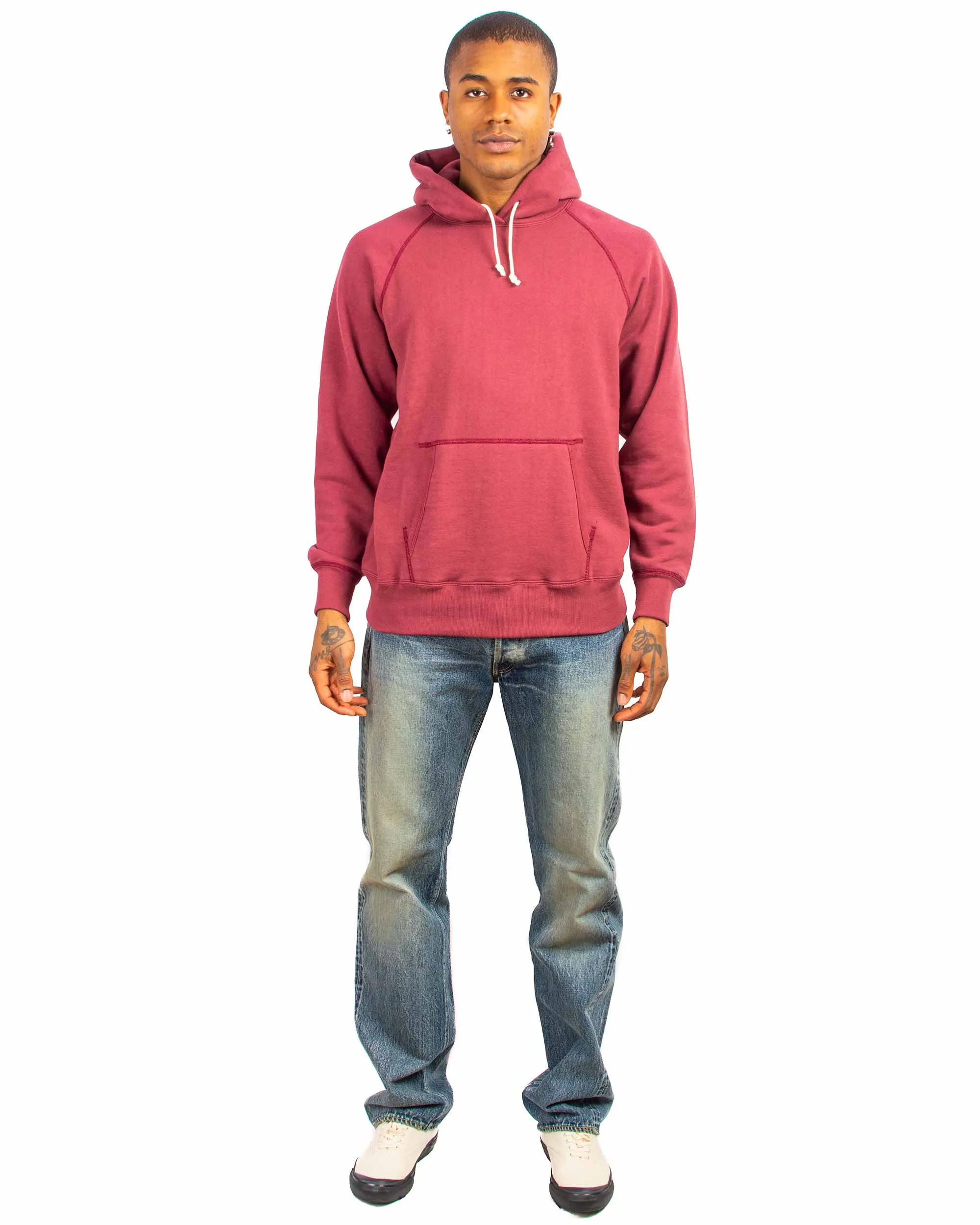 The Real McCoy's MC21017 9oz. Loopwheel Parka Maroon sold by Lost & Found product image thumbnail 2