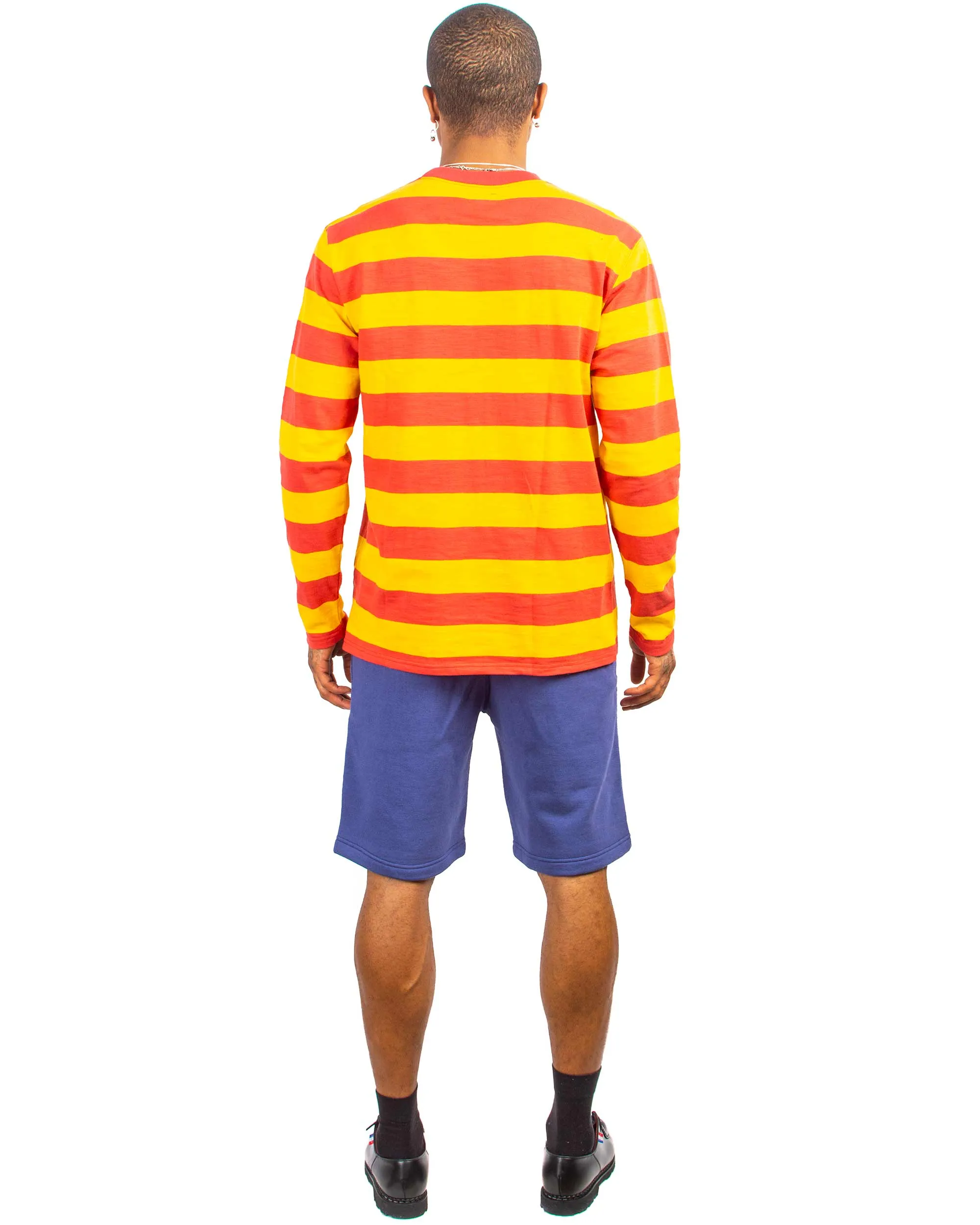 The Real McCoy's BC22005 Buco Stripe Tee L/S Salmon sold by Lost & Found product image thumbnail 3