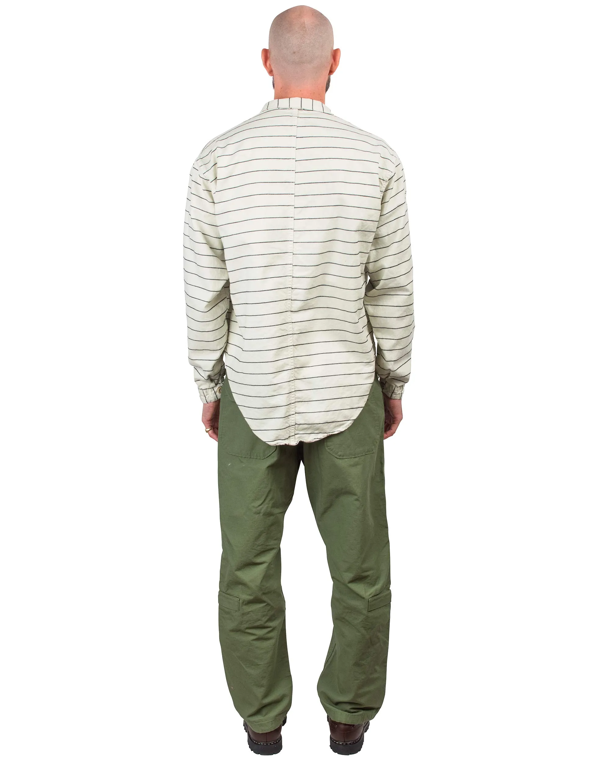 Tender Type 441 Compass Pocket Shirt Inverse Butcher's Stripe Cotton Twill Rinsed Ecru sold by Lost & Found product image thumbnail 3