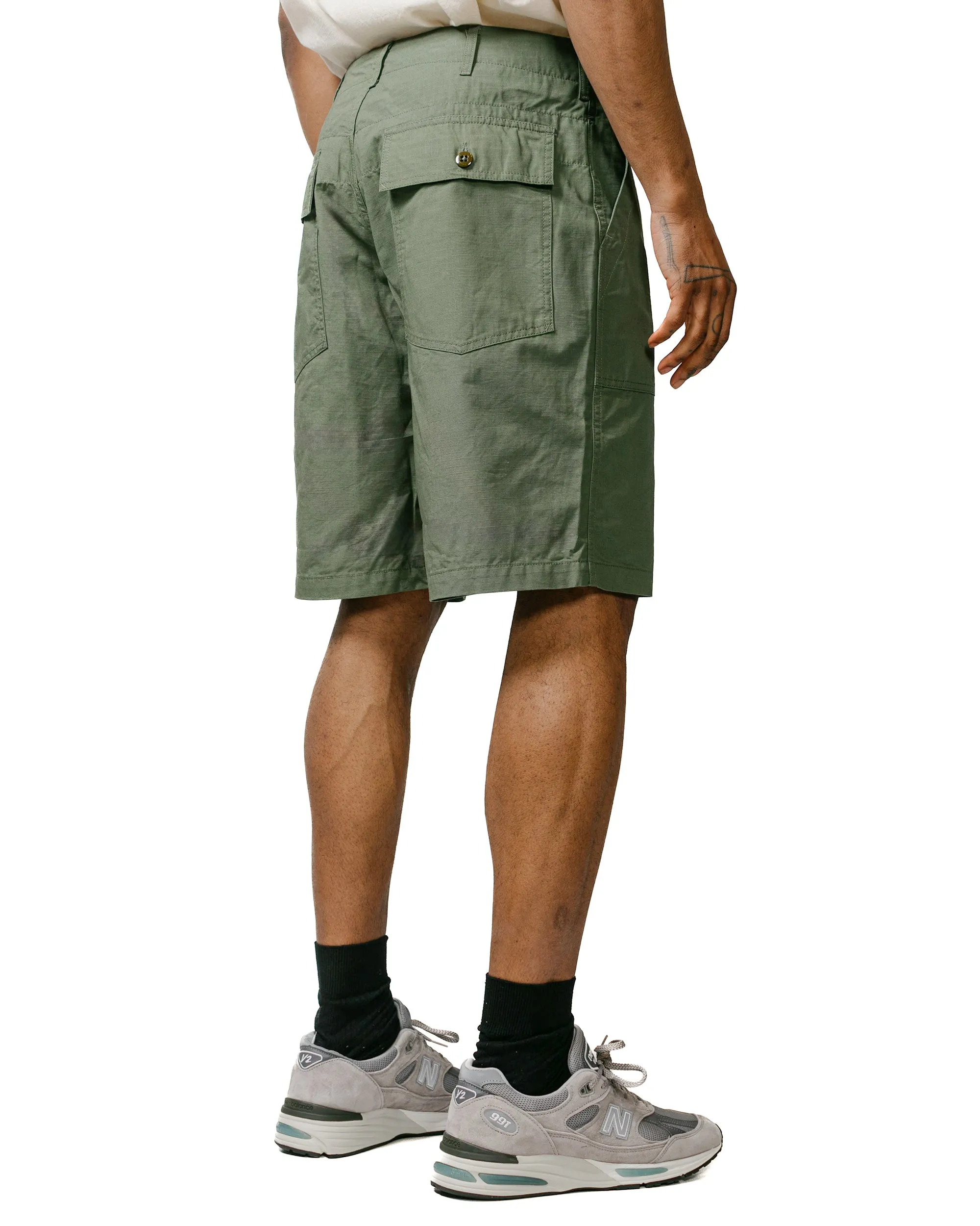 Engineered Garments Fatigue Short Olive Cotton Ripstop sold by Lost & Found product image thumbnail 3