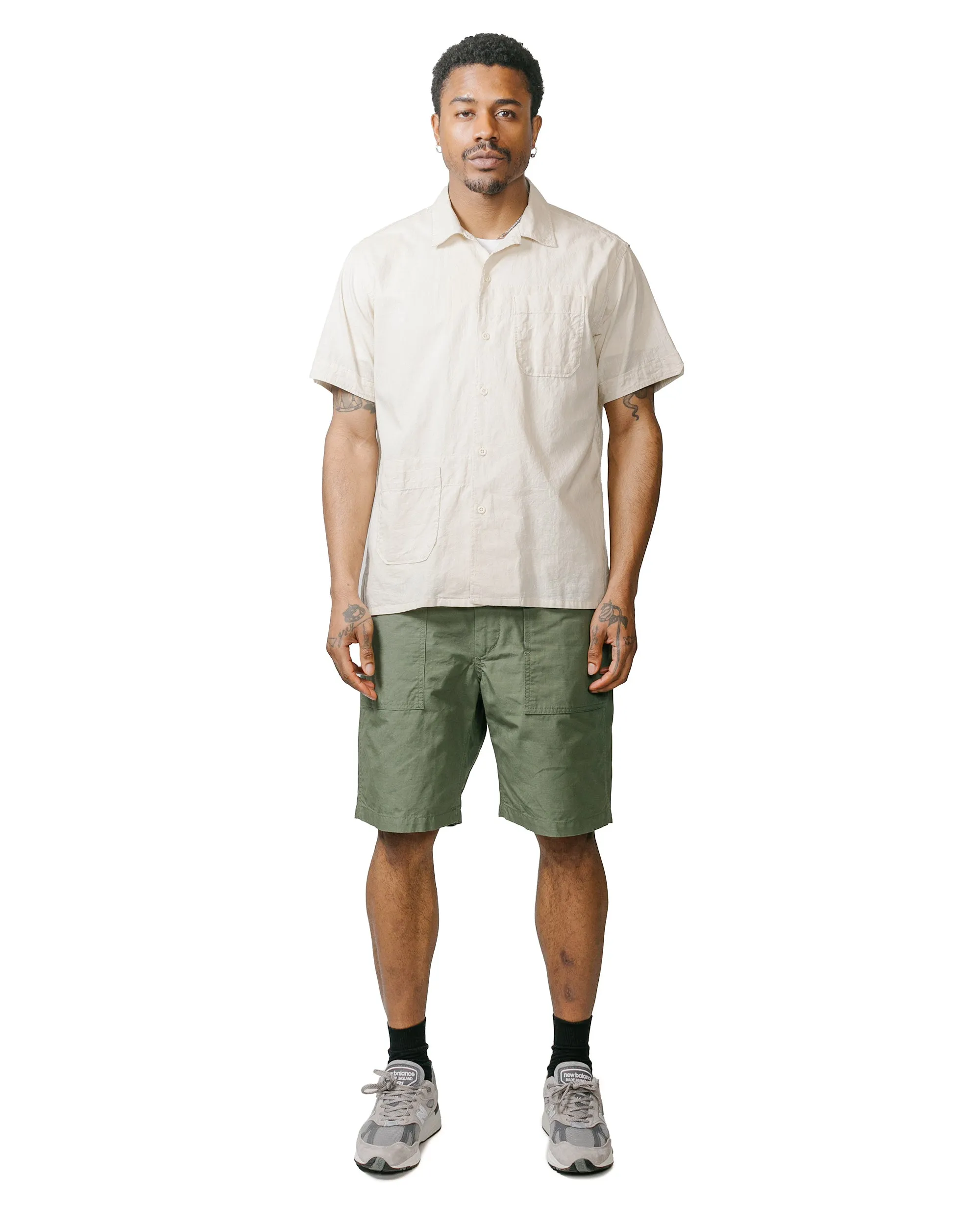 Engineered Garments Fatigue Short Olive Cotton Ripstop sold by Lost & Found product image thumbnail 4